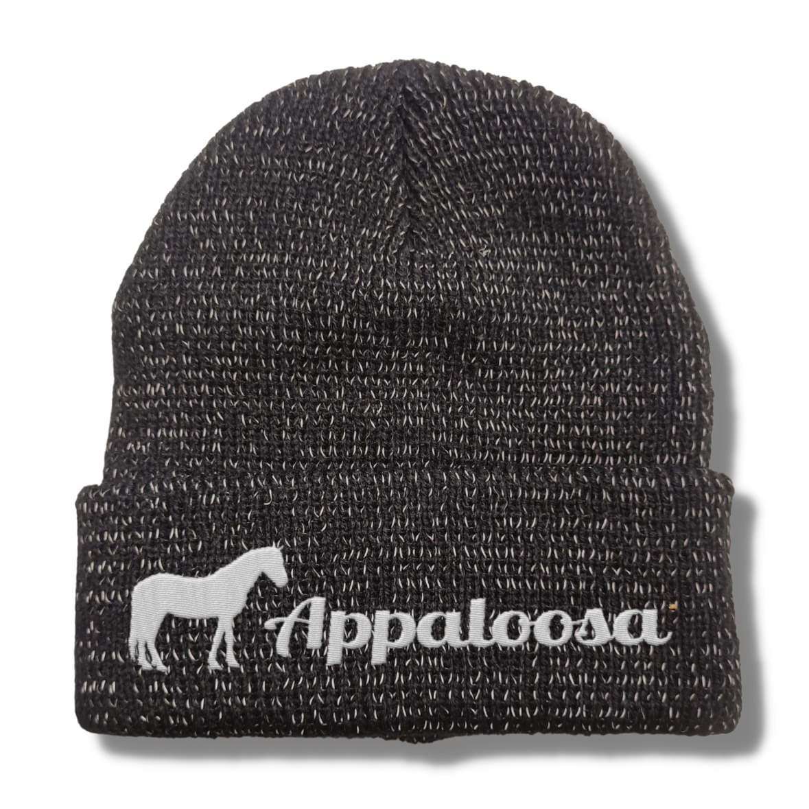 Appaloosa reflektierende Mütze Stickerei Pferd Winter Strickmütze reflex Beanie warm