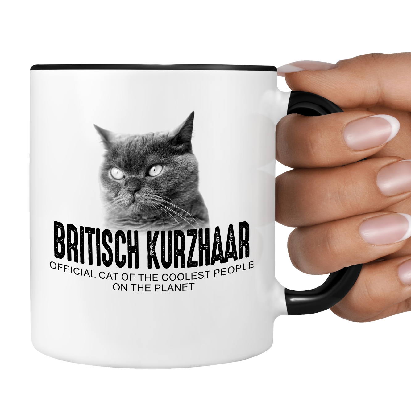 Britisch Kurzhaar British Shorthair Official Cat cool Tasse Kaffee lustig Kaffeebecher Design