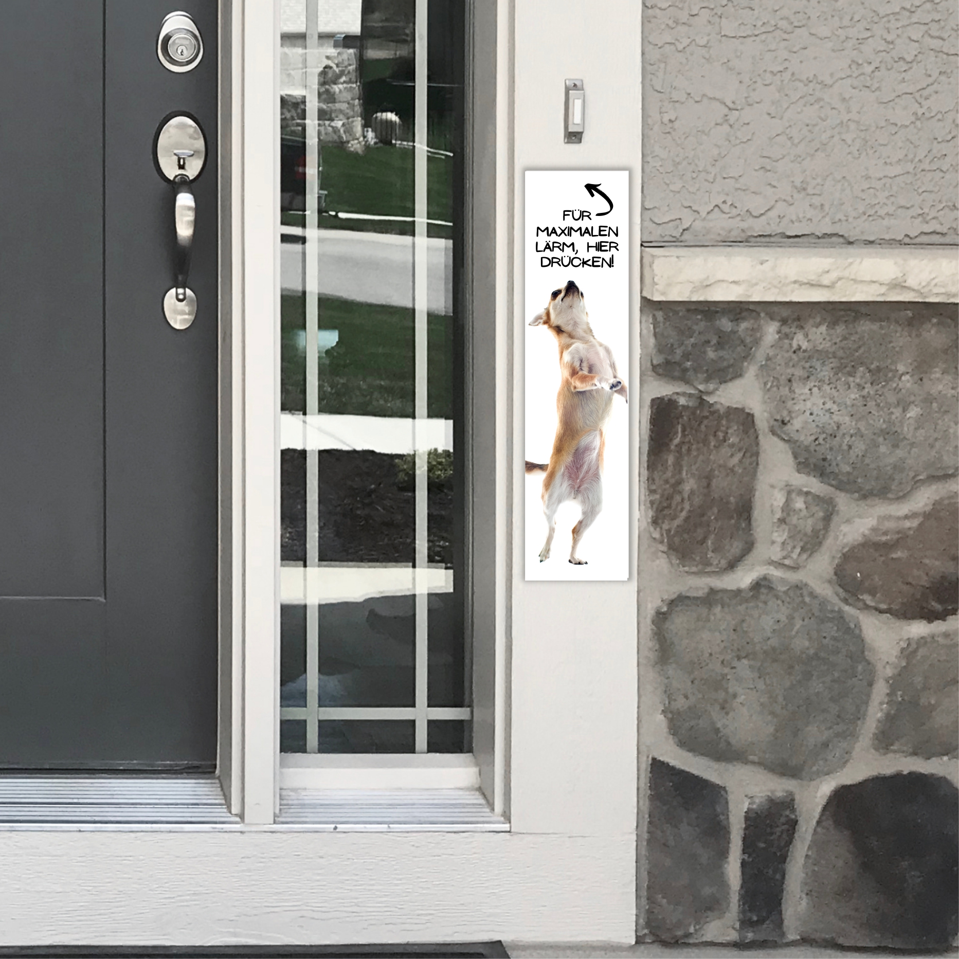 Chihuahua Chi Chis Kurzhaar Motiv  Chiwawa dog  Schiwawa Dog Türschild Warnschild Hundeschild Schildr happy Design by Siviwonder