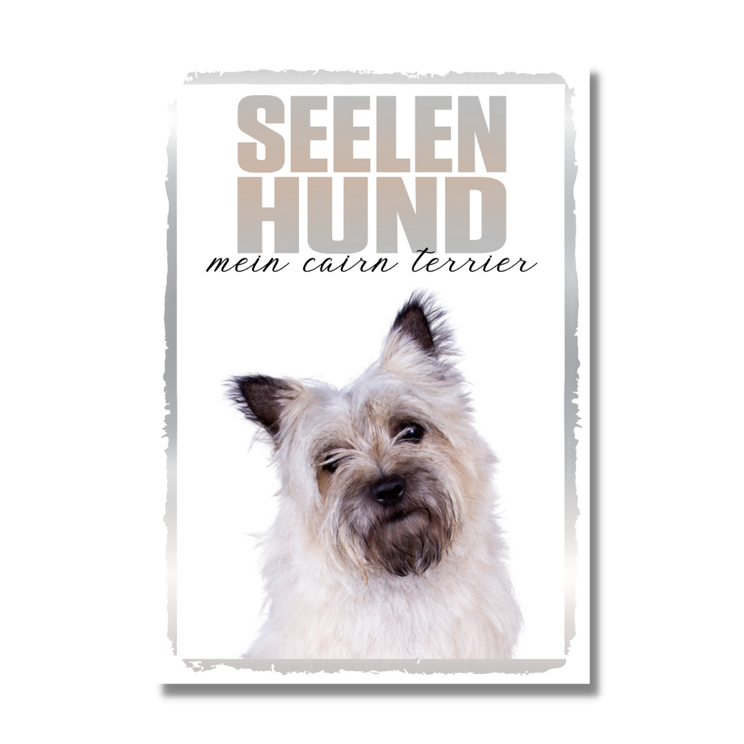 Cairn Terrier Seelenhund Dog Schild Spruch Türschild Hundeschild Warnschild Soulmate