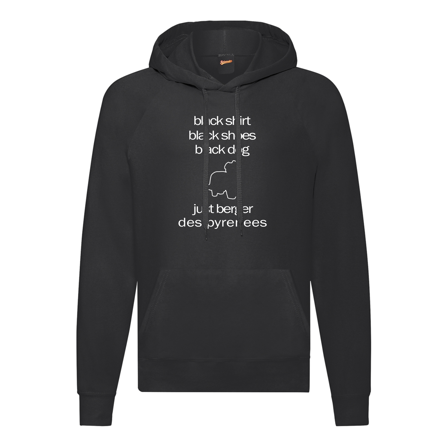 Sweatshirt Berger Des Pyrenees Black Dogs Hund Hundemotiv Pullover Hoodie Petit Berger