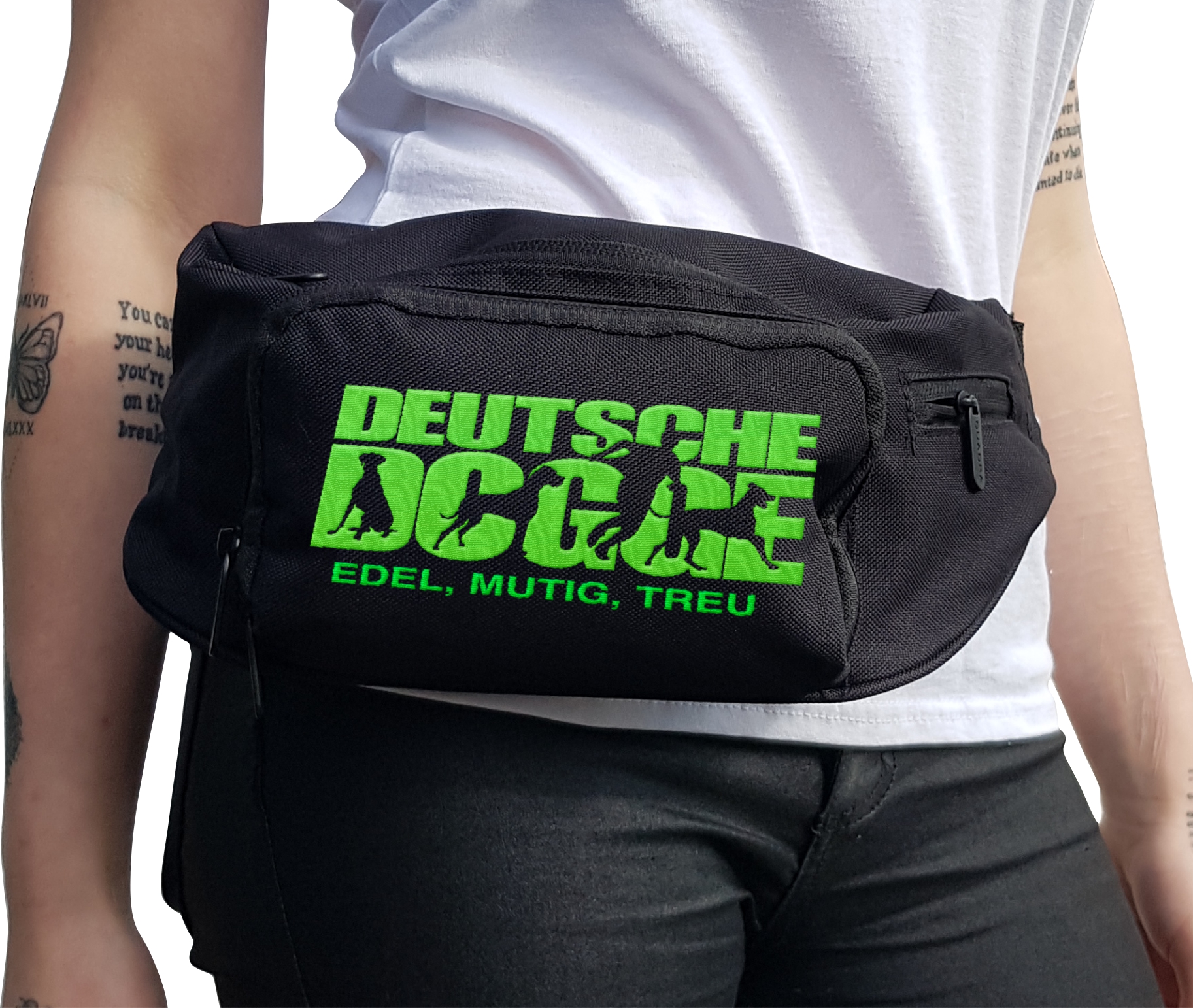 Deutsche Dogge Dog Hundesport Hundemotiv Gürteltasche Hund Stickerei