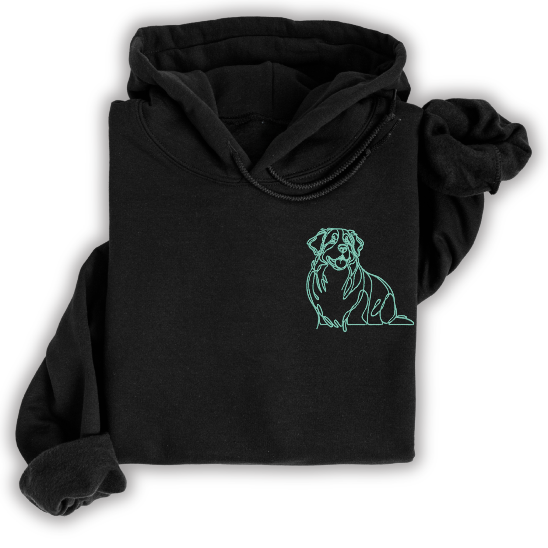 Hoodie Berner Sennenhund gestickt Hund wählbare Stickerei kuschelig Stickerei personalisiert