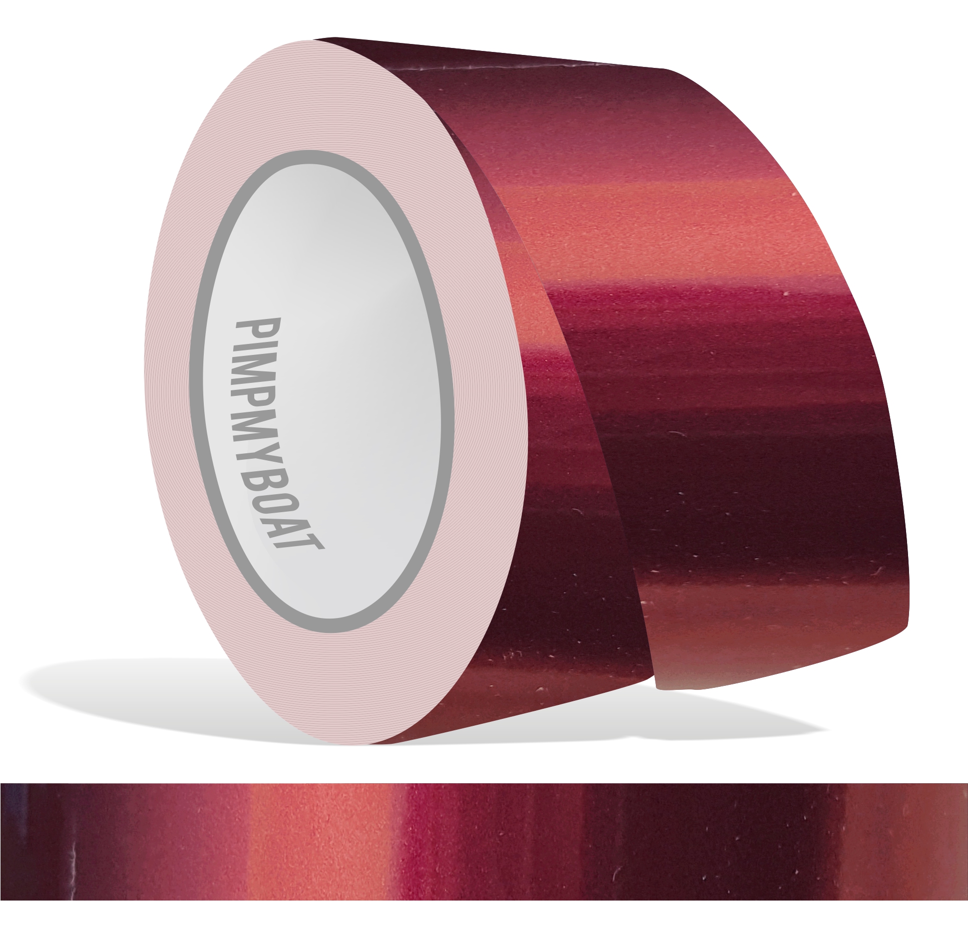 Zierstreifen Shift Effect Cranberry rot braun Kupfer Flip Flop  in in 10 m Länge für Auto Boot Klebeband Dekorstreifen Tuningstreifen Autofolie Siviwonder