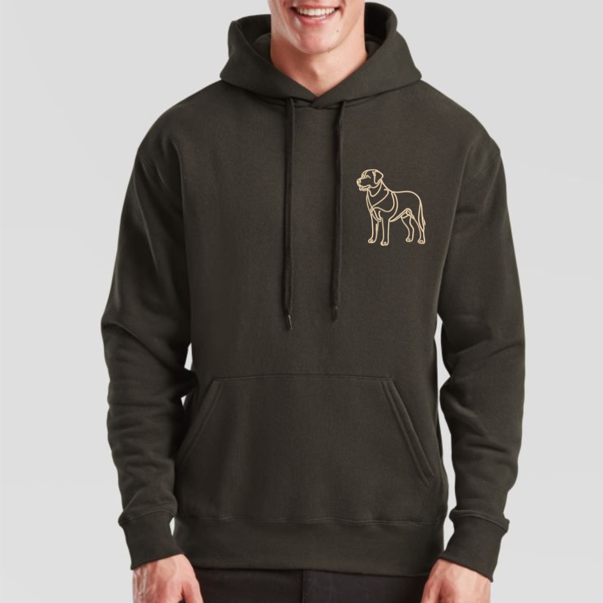 Hoodie Labrador Labby gestickt Hund wählbare Stickerei kuschelig Stickerei personalisiert