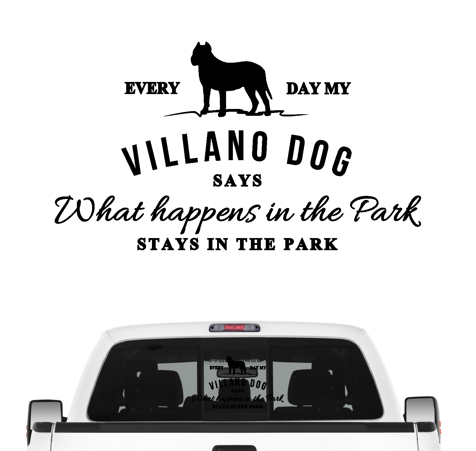 Villano Dog Vintage Hundeaufkleber Hundemotiv Auto Folie Villano Encartaciones