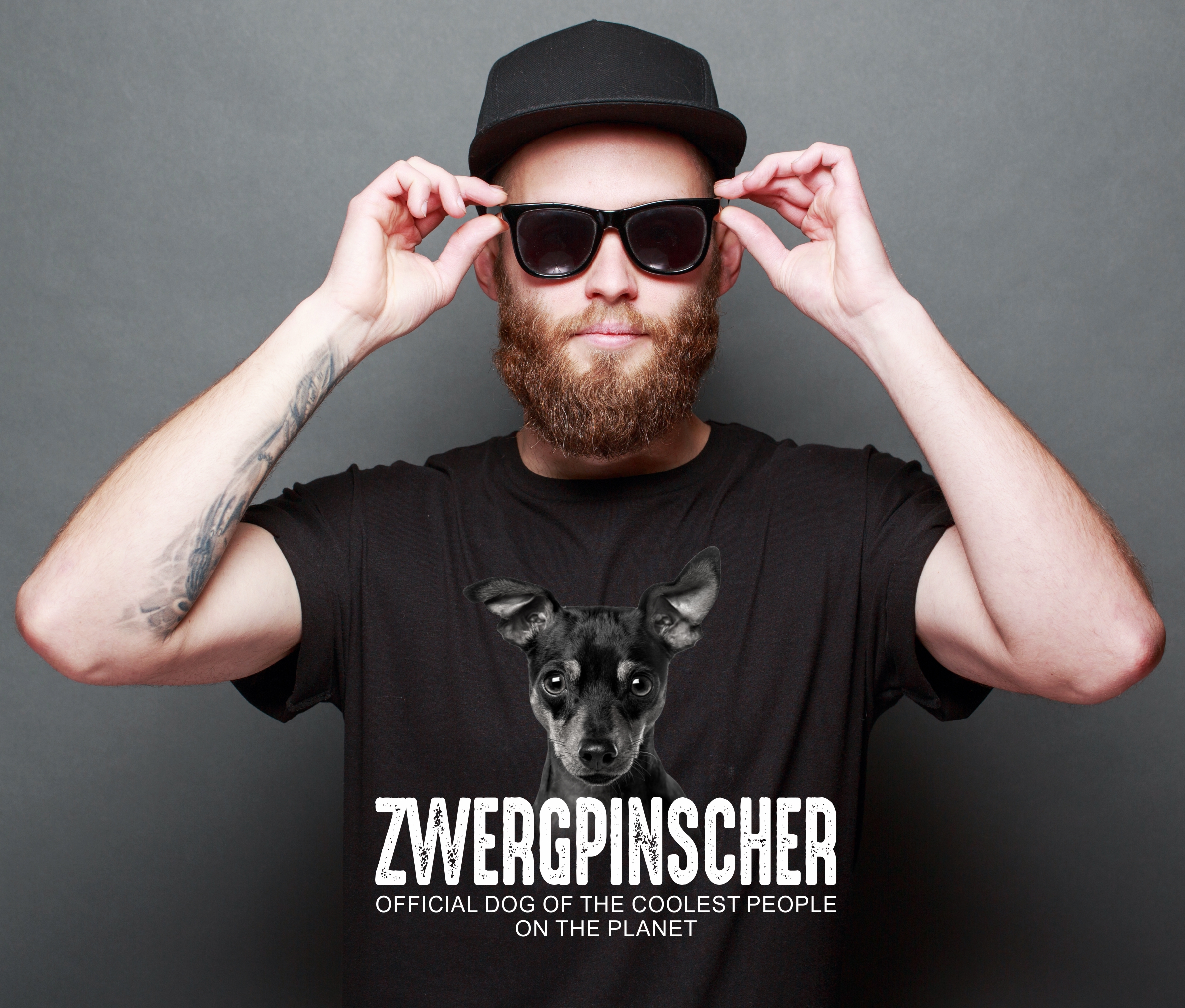 Zwergpinscher Pinscher Min Pin  Miniature Mini  Dog cool Leute lustig Shirt T-Shirt Hundemotiv Siviwonder