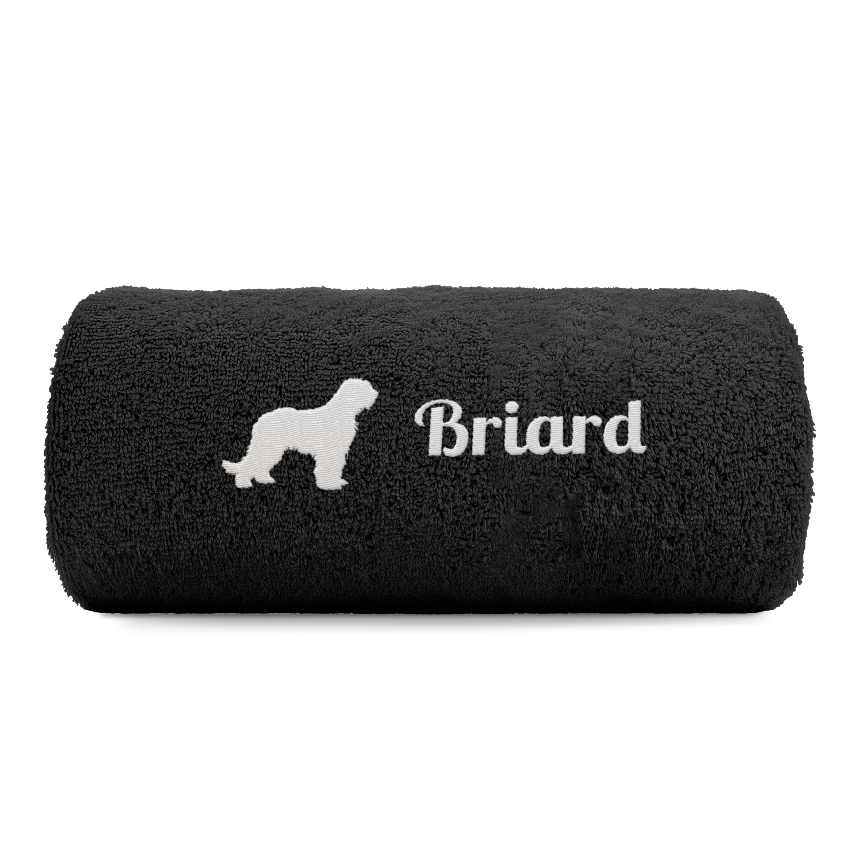 Briard Handtuch Pfoten Hundemotiv Stickerei Deluxe