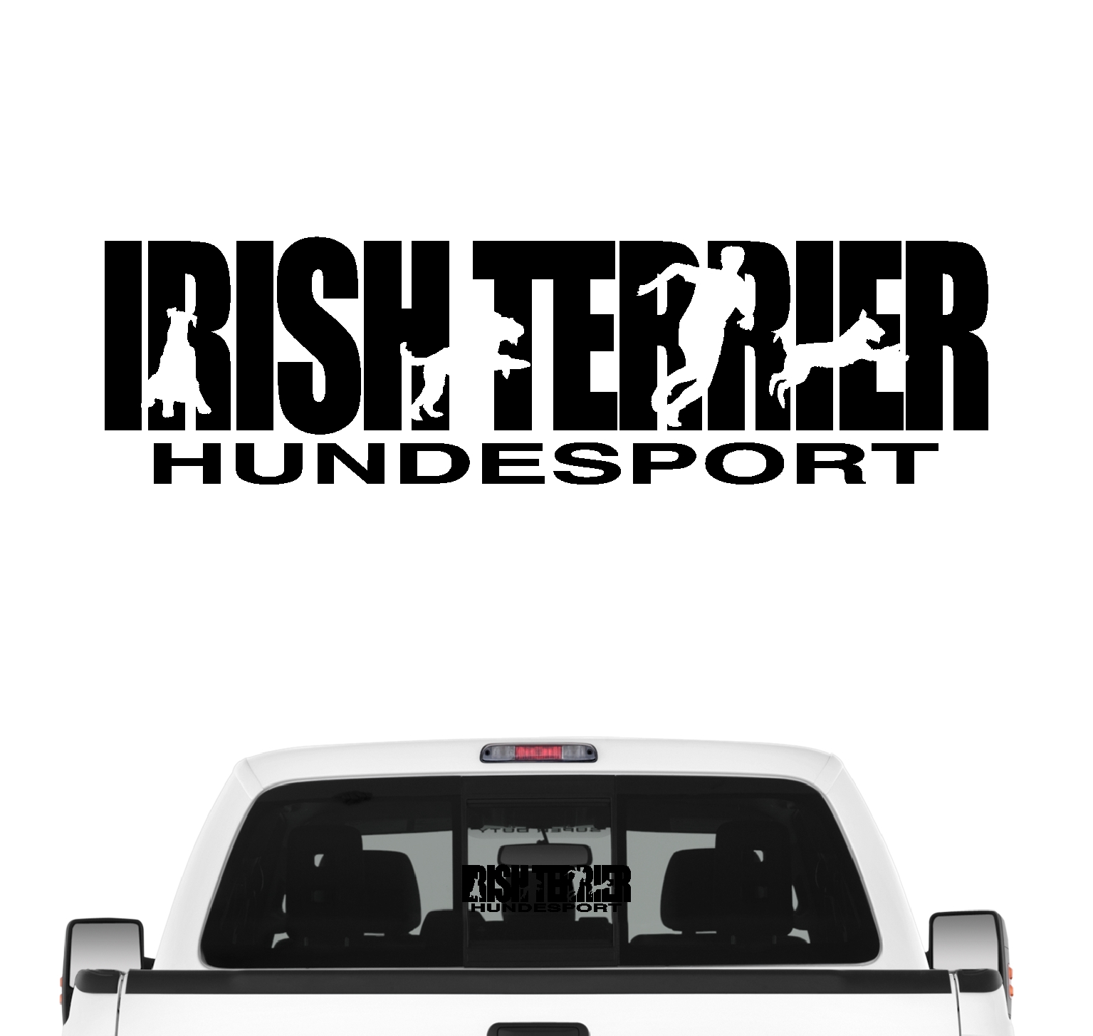 Irish Terrier Hundesport Autoaufkleber Hund Folie Aufkleber Irischer Jagdhund