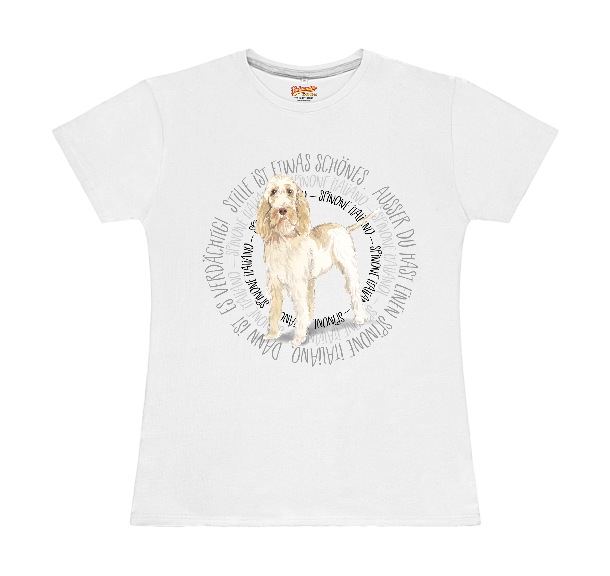 SPINONE ITALIANO DAMEN T-SHIRT CIRCLE Watercolor by SIVIWONDER