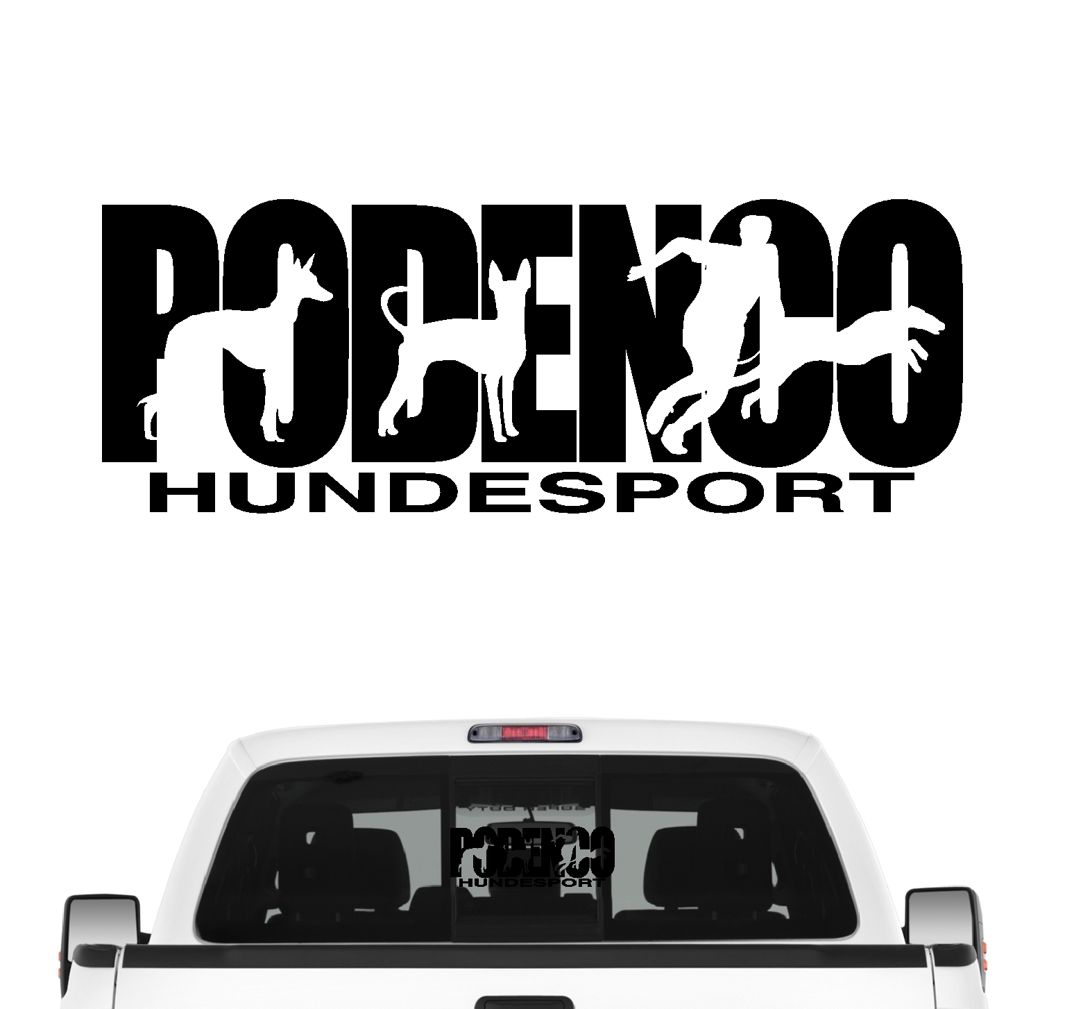 Podenco Hundesport Auto Aufkleber Hund Folie Ibicenco Straßenhund Tierschutz