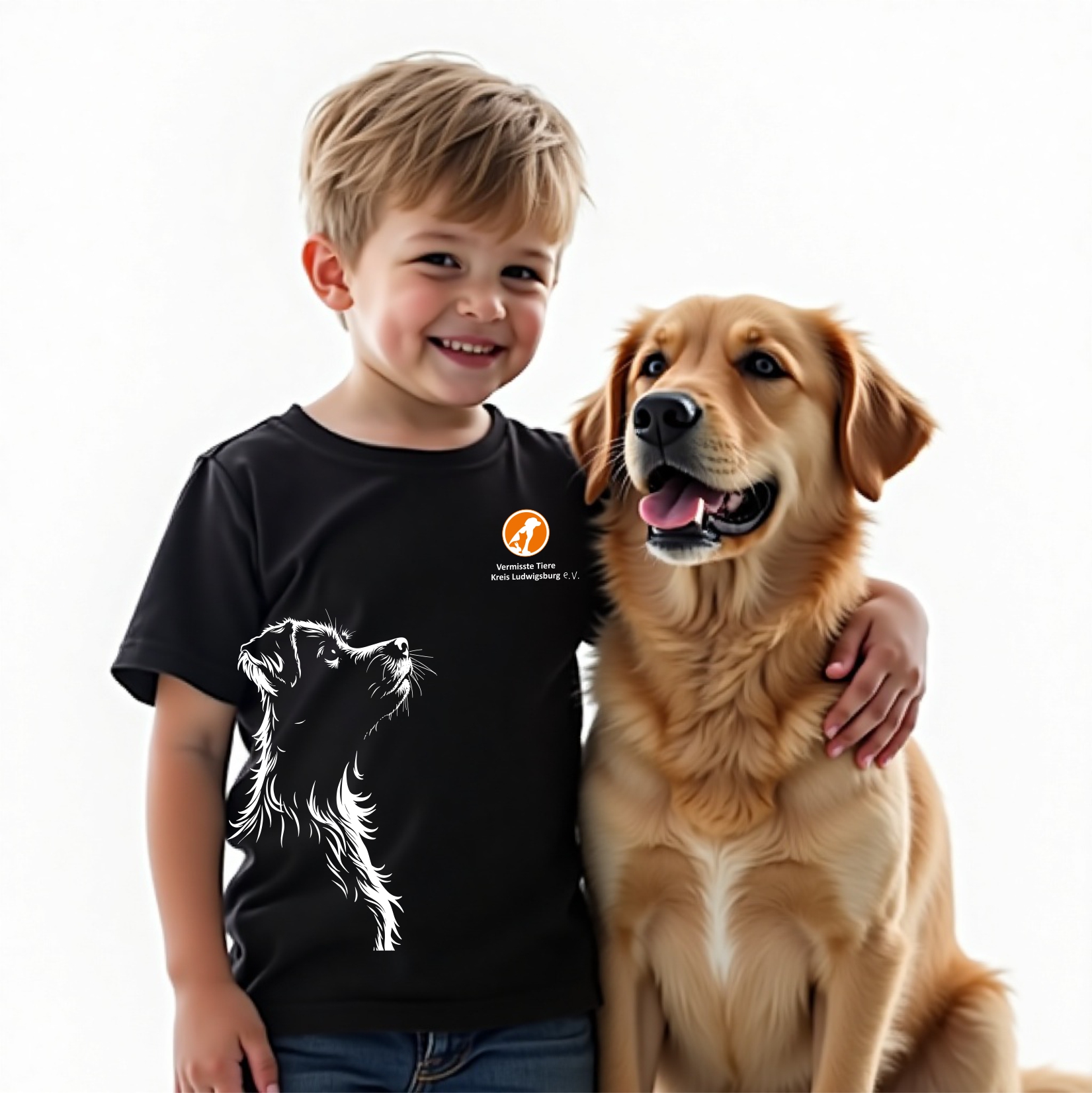 Vermisste Tiere Kreis Ludwigsburg T- Shirt Kinder Kids