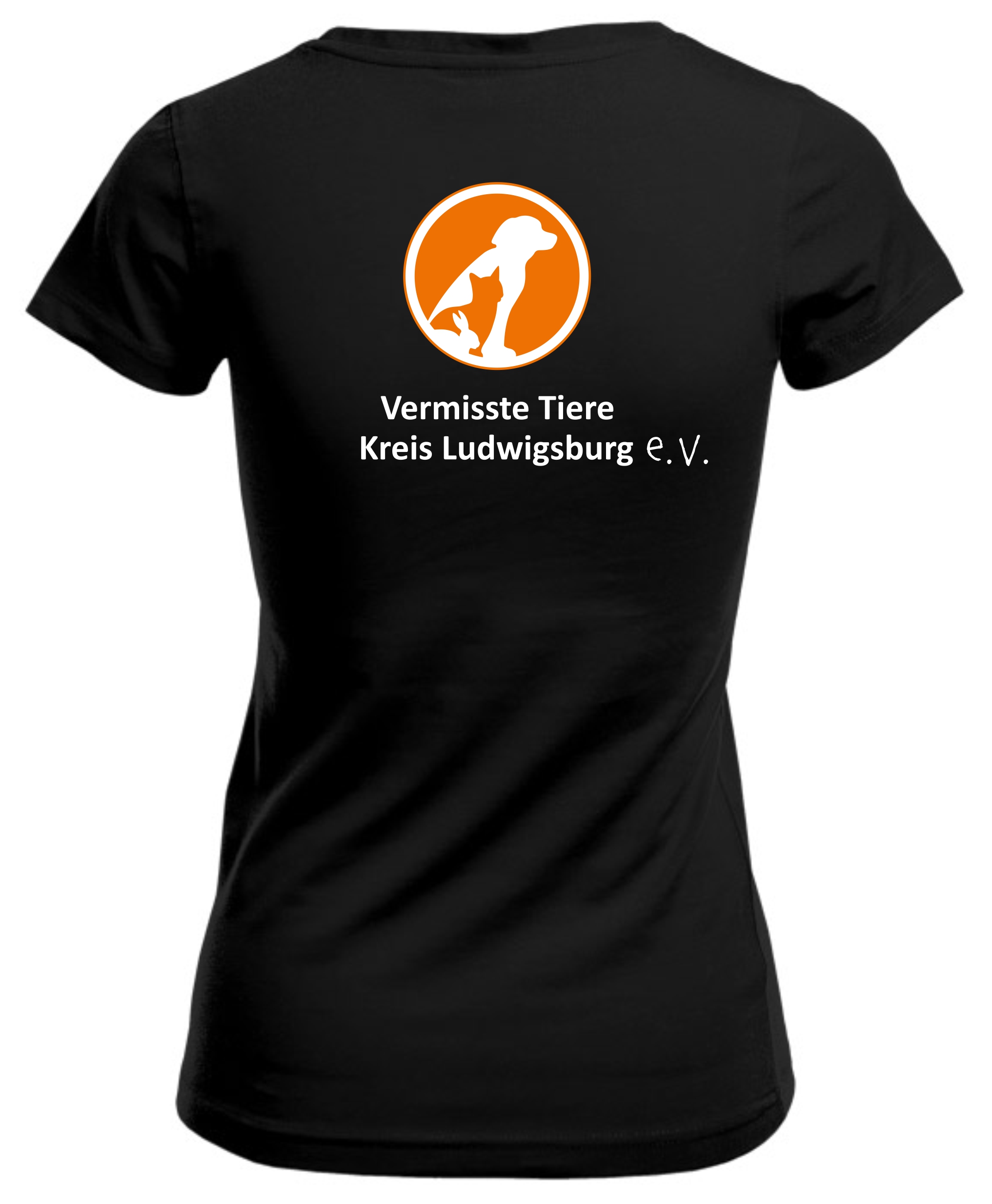 Vermisste Tiere Kreis Ludwigsburg T- Shirt Damen V-Neck