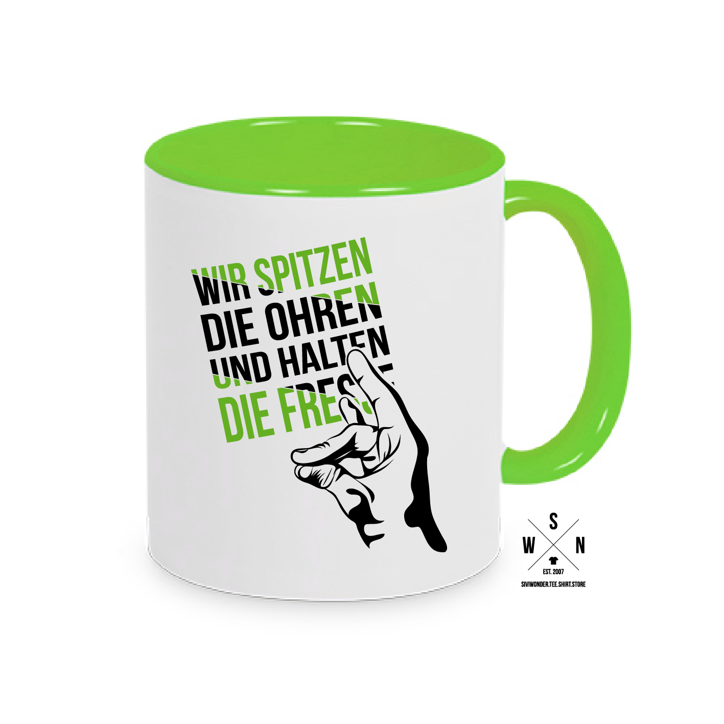 Tasse Kaffebecher SCHWEIGEFUCHS Morgenmuffel