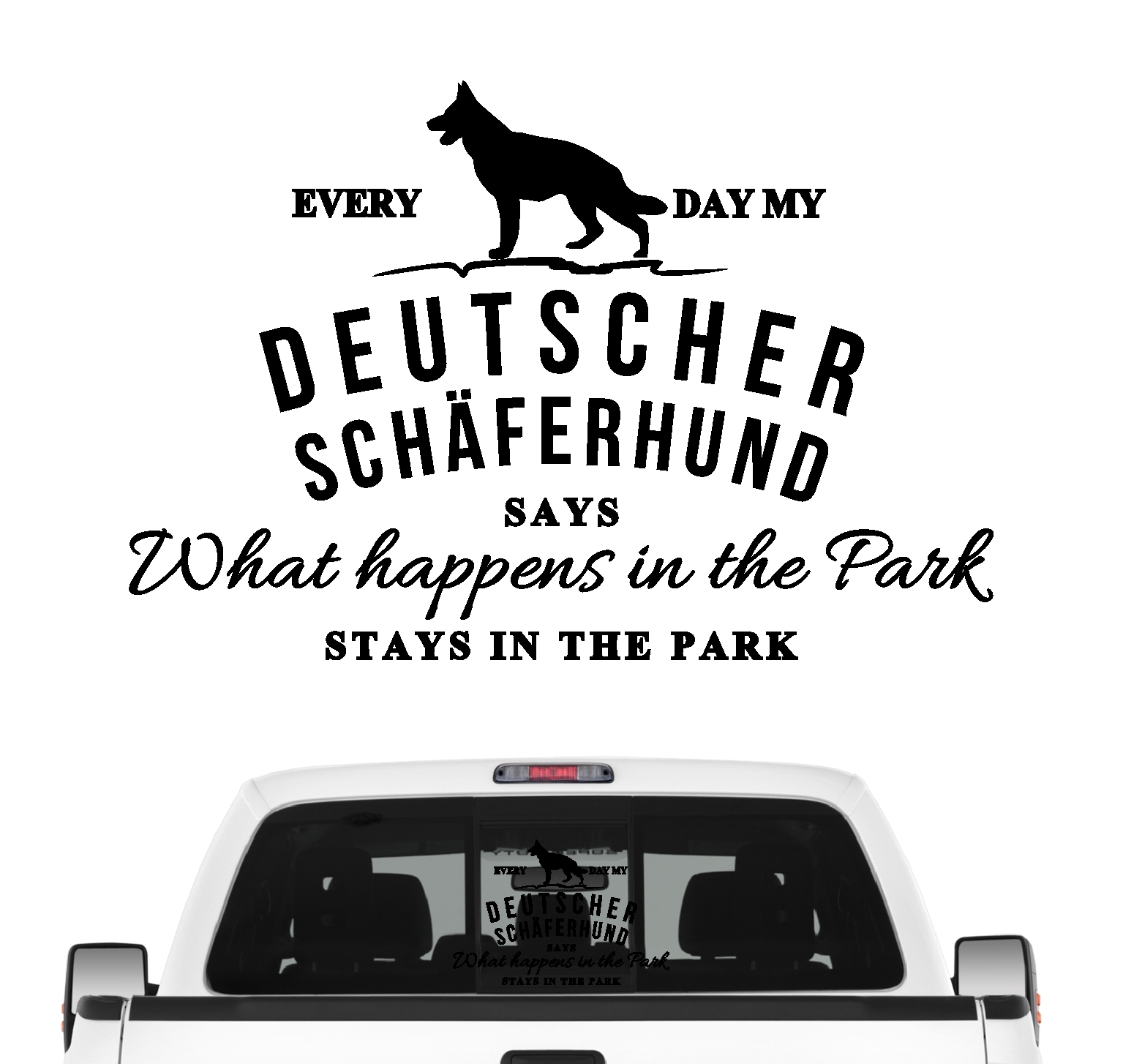 Deutscher Schäferhund Aufkleber Vintage Hundeaufkleber Folie german Shepherd