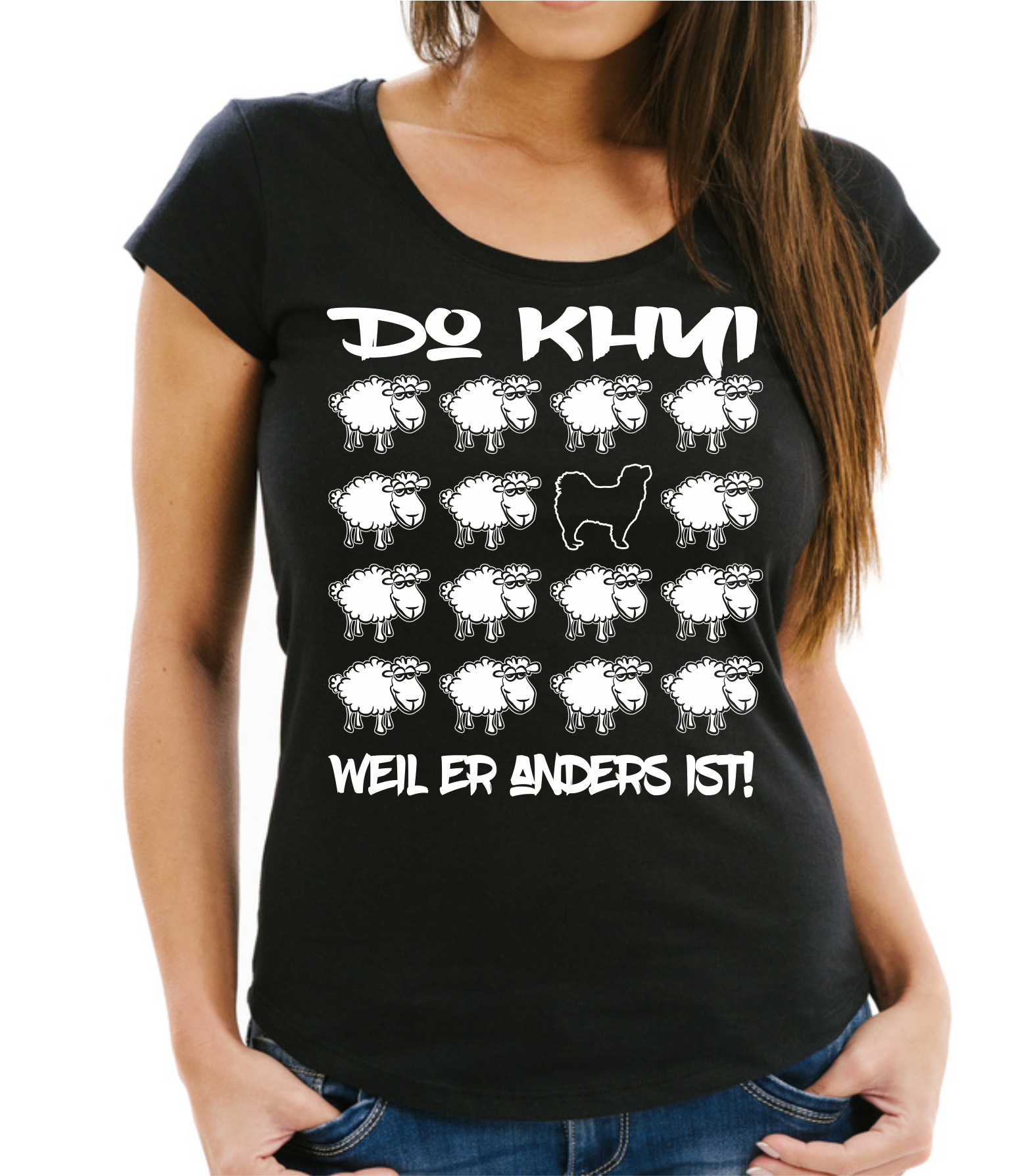 DO KHYI DAMEN T-SHIRT BLACK SHEEP by SIVIWONDER