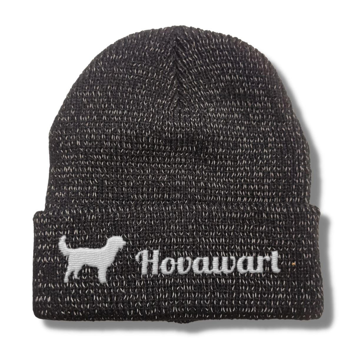 Hovawart reflektierende Mütze Stickerei Hund Winter Strickmütze reflex Beanie warm