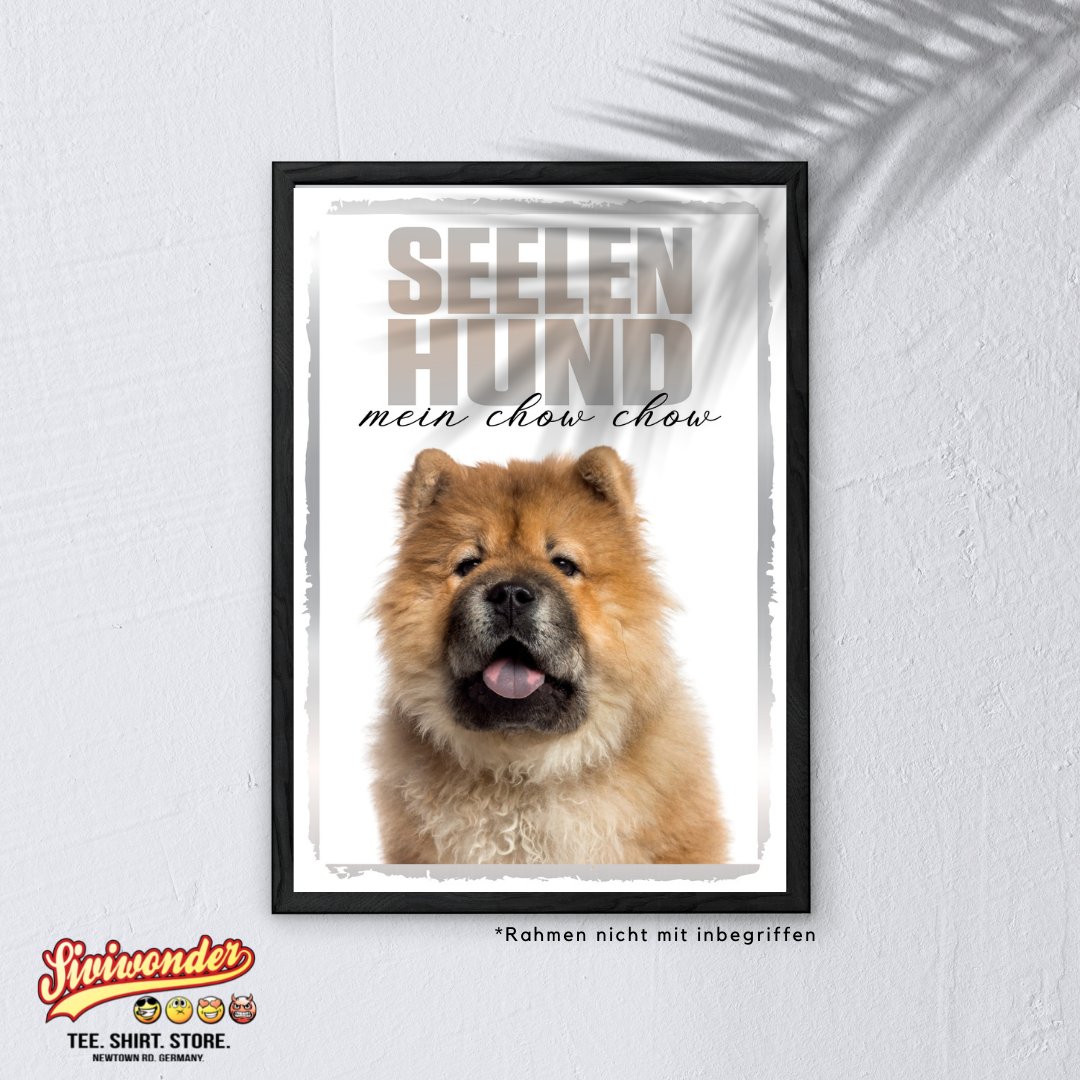 Chow Chow Seelenhund Dog Schild Spruch Türschild Hundeschild Warnschild Soulmate