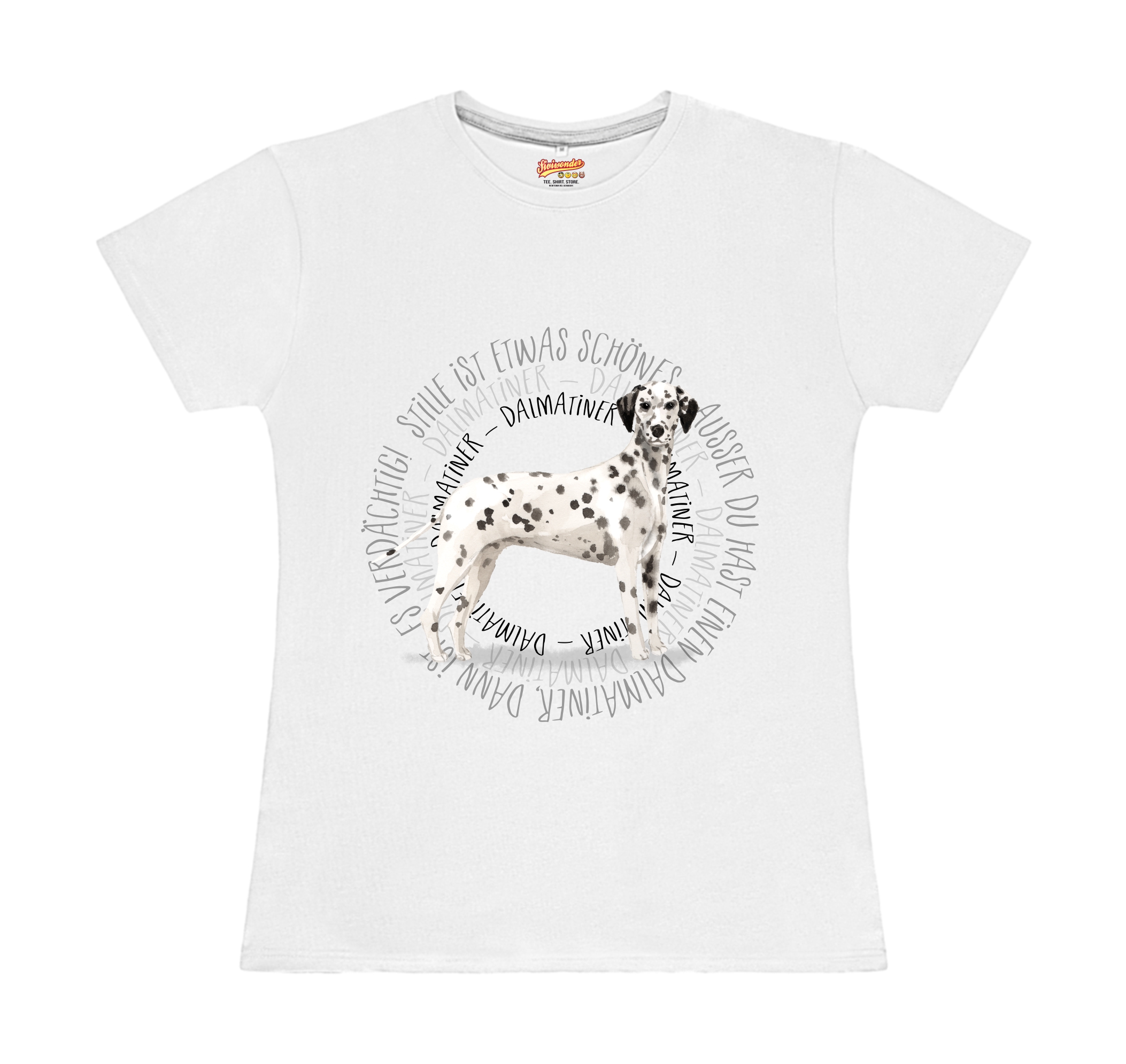 DALMATINER DAMEN T-SHIRT CIRCLE Watercolor by SIVIWONDER