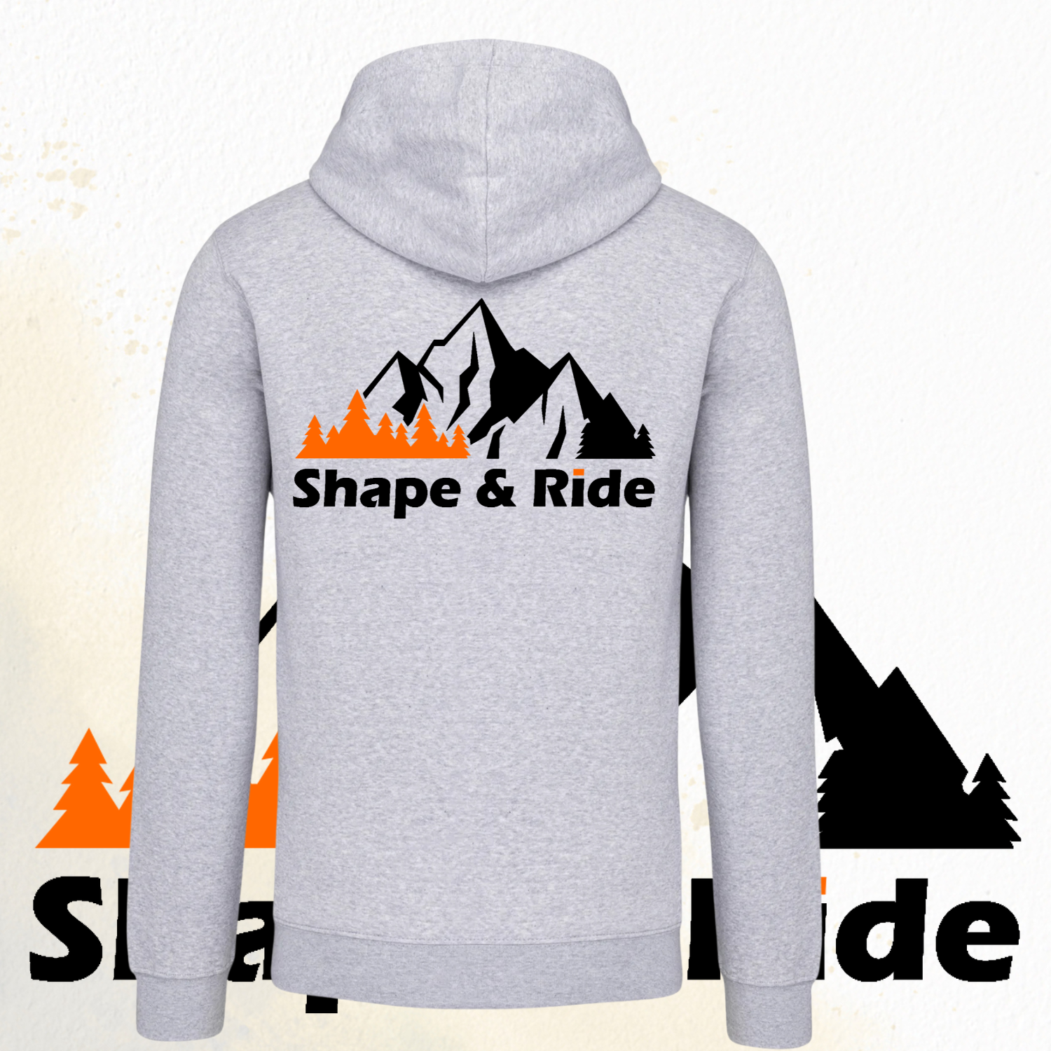 Shape and Ride Hoodie Kapuzenpullover Männer Unisex oxford grey