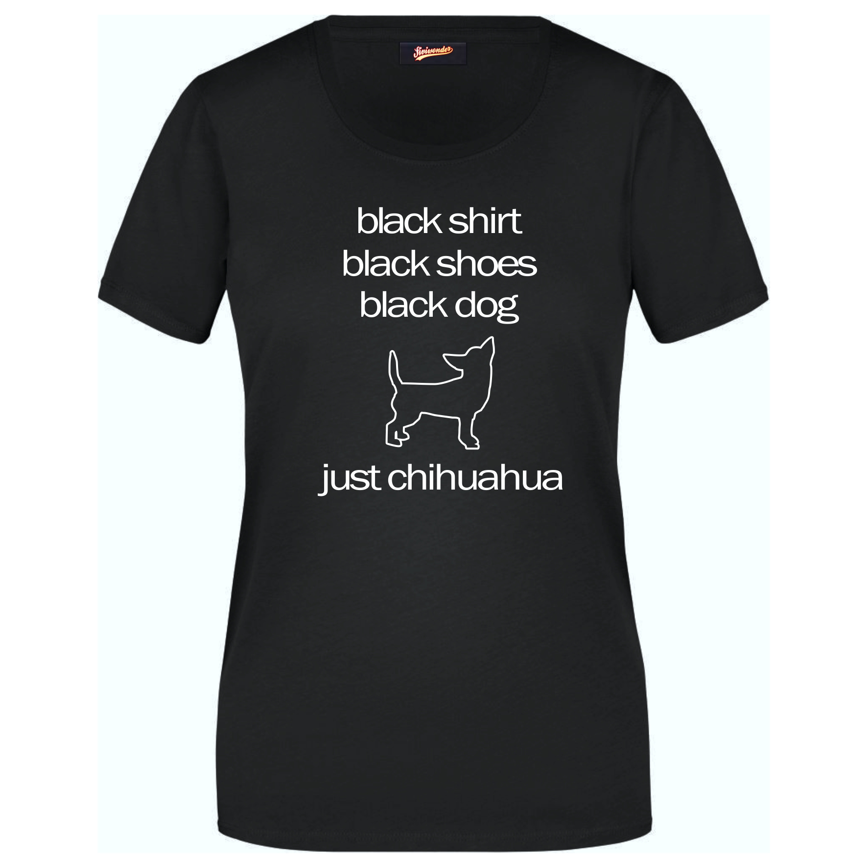Chihuahua Black Dog Unisex T-Shirt Hundemotiv Chi Chis Schiwawa