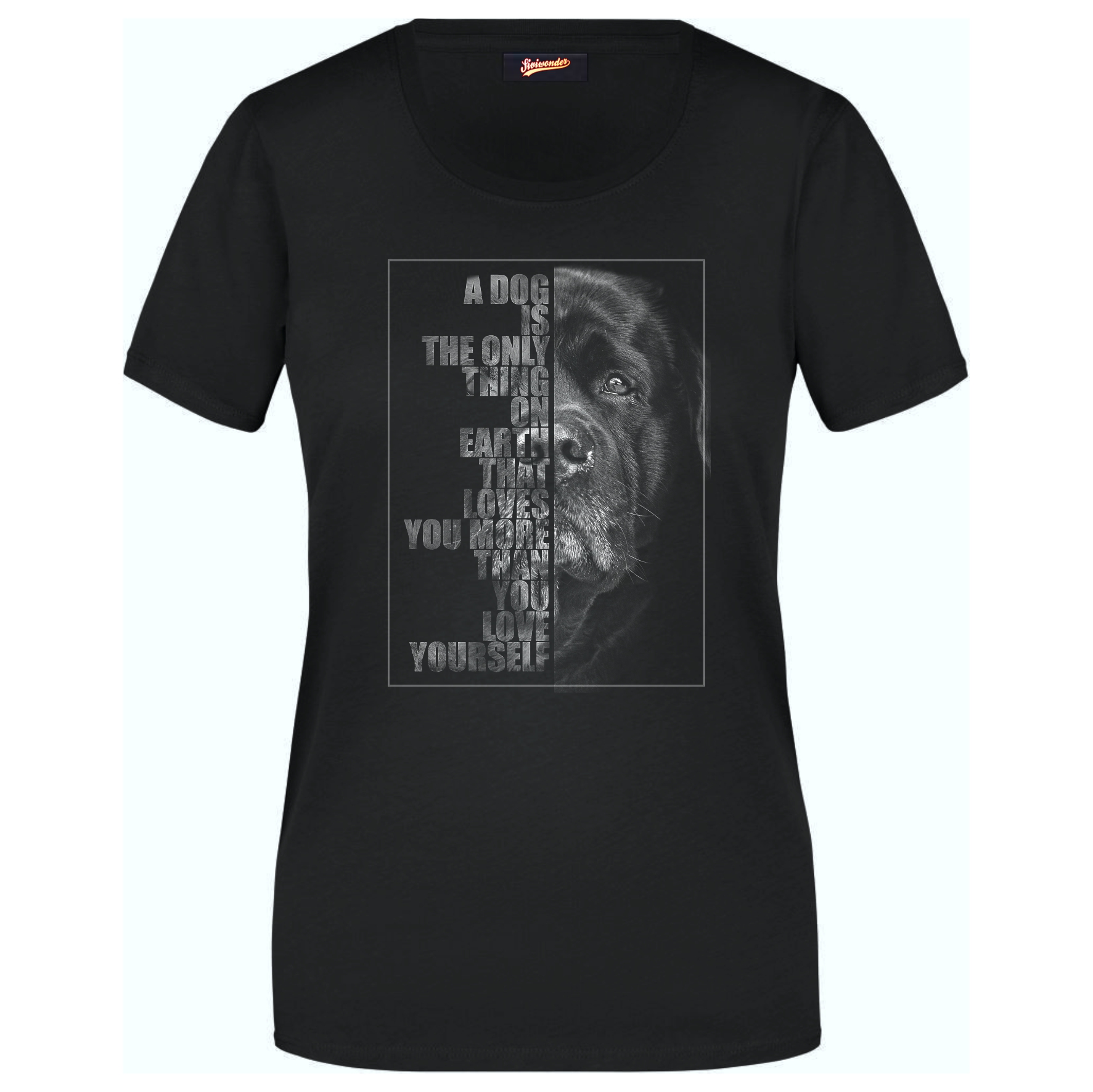 Labrador Damen T-Shirt Face Hundemotiv Retriever Labby Lab Labbie