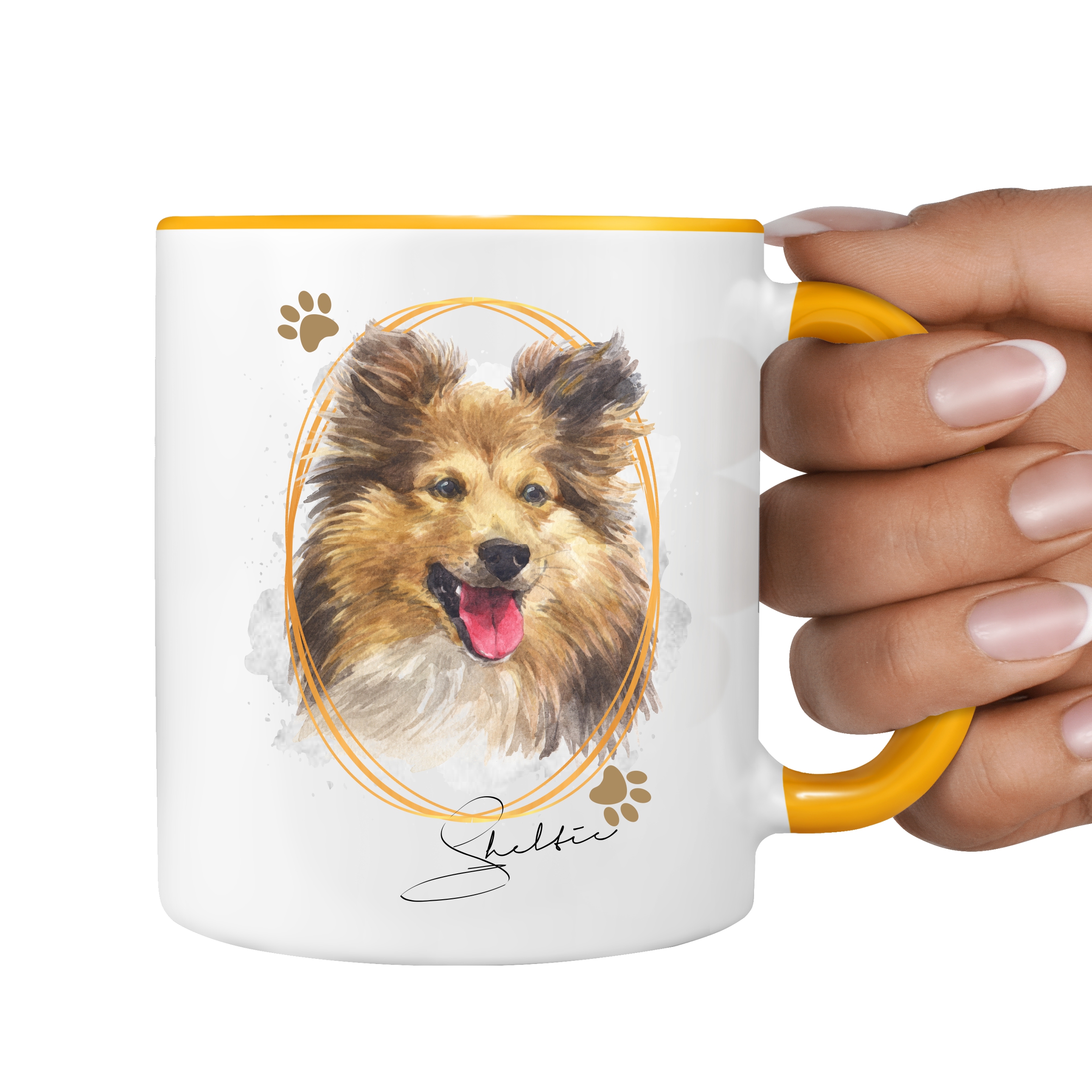 Sheltie Shetland Sheepdog Tasse SIGNATURE DOGS Hund Motiv Hundemotiv Kaffee