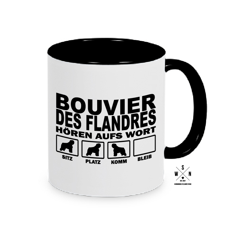 Tasse Kaffeebecher BOUVIER DES FLANDRES Hören aufs Wort