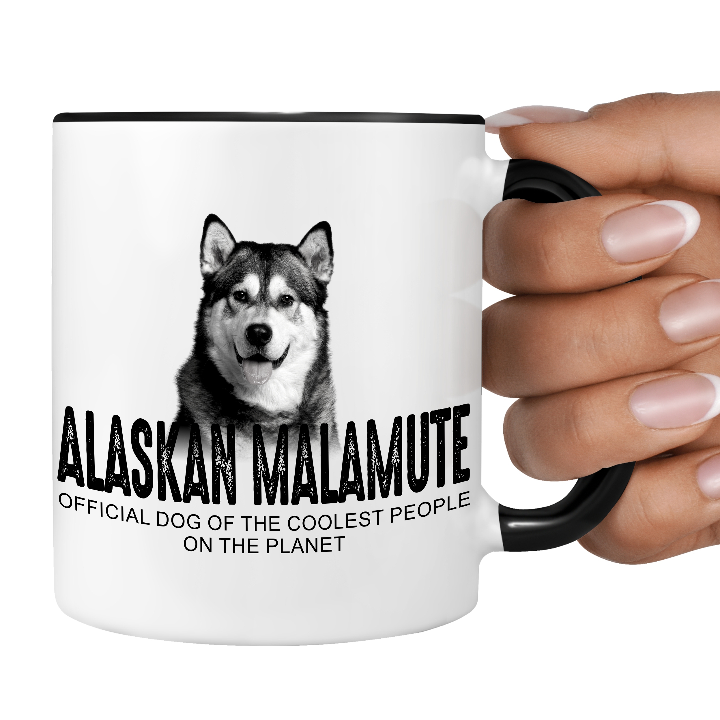 Alaskan Malamute Mally Mal Dog Official Dog cool Leute lustig Dog Tasse Kaffeetasse Kaffeebecher happy Design by Siviwonder