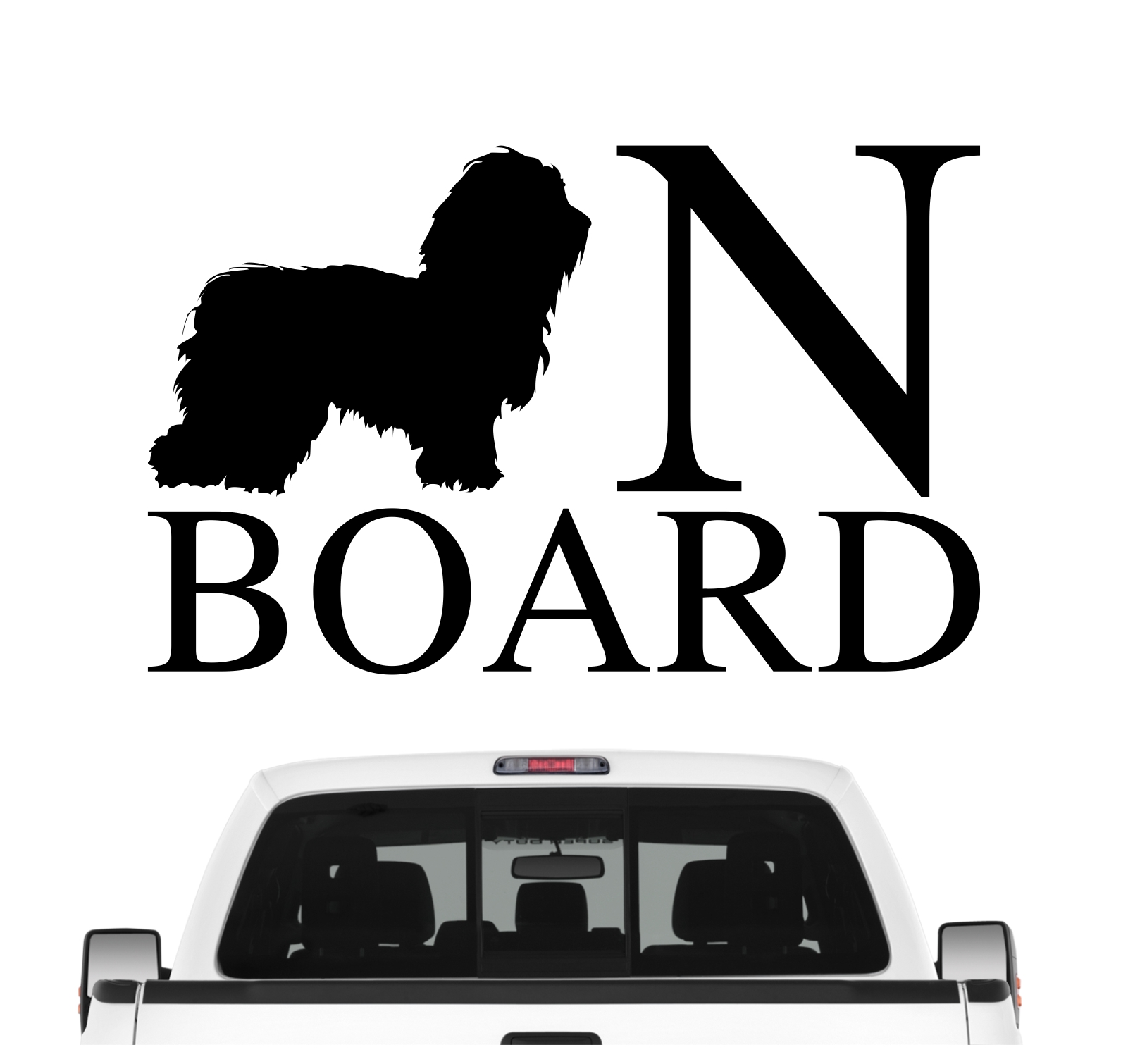 Bolonka Zwetna Board Auto Aufkleber Hund Folie Wandtattoo Tattoo Sticker Tsvetnaya Russischer Hund