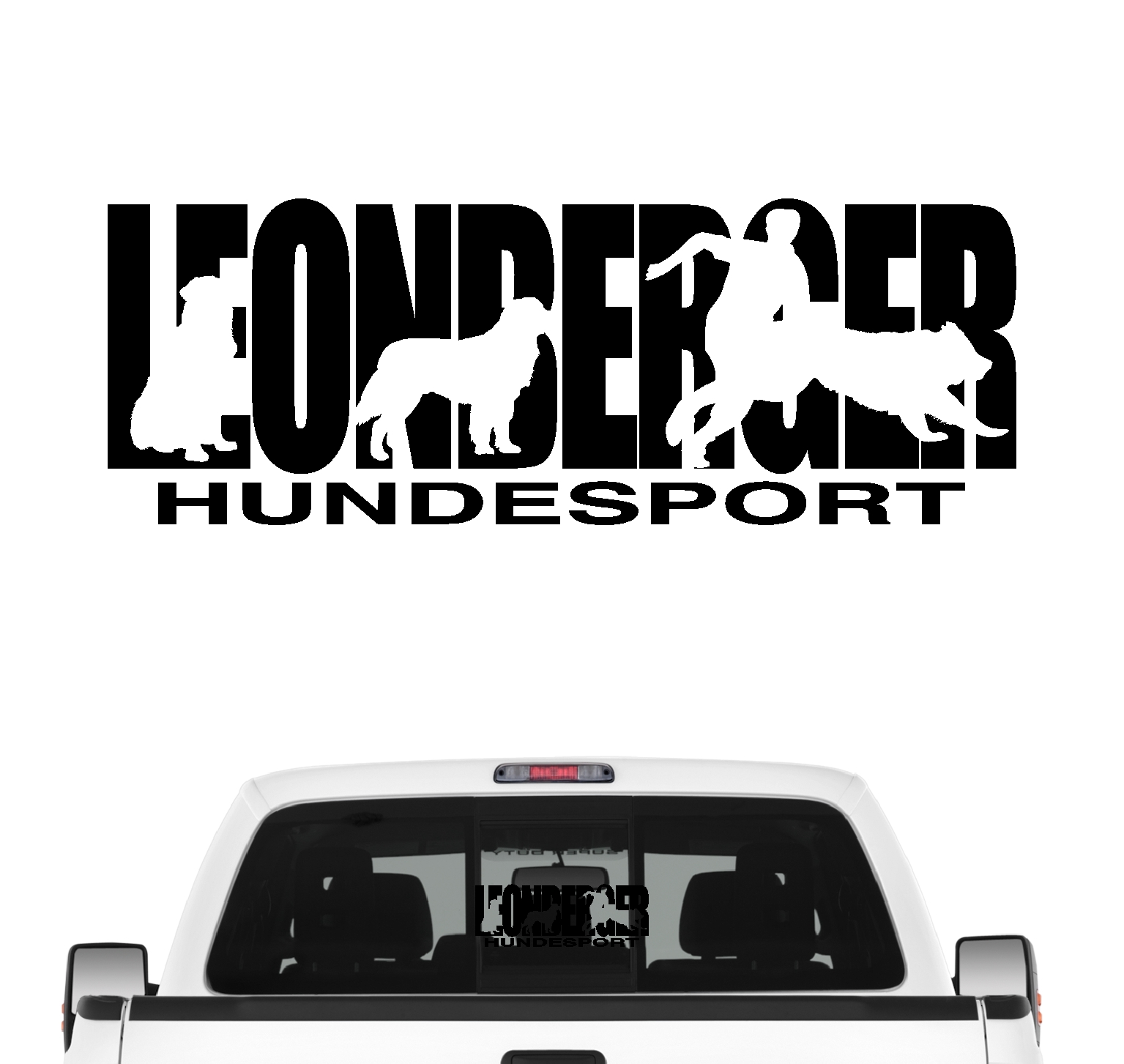 Leonberger Hundesport Auto Aufkleber Hund Folie Leo Gentle Lion