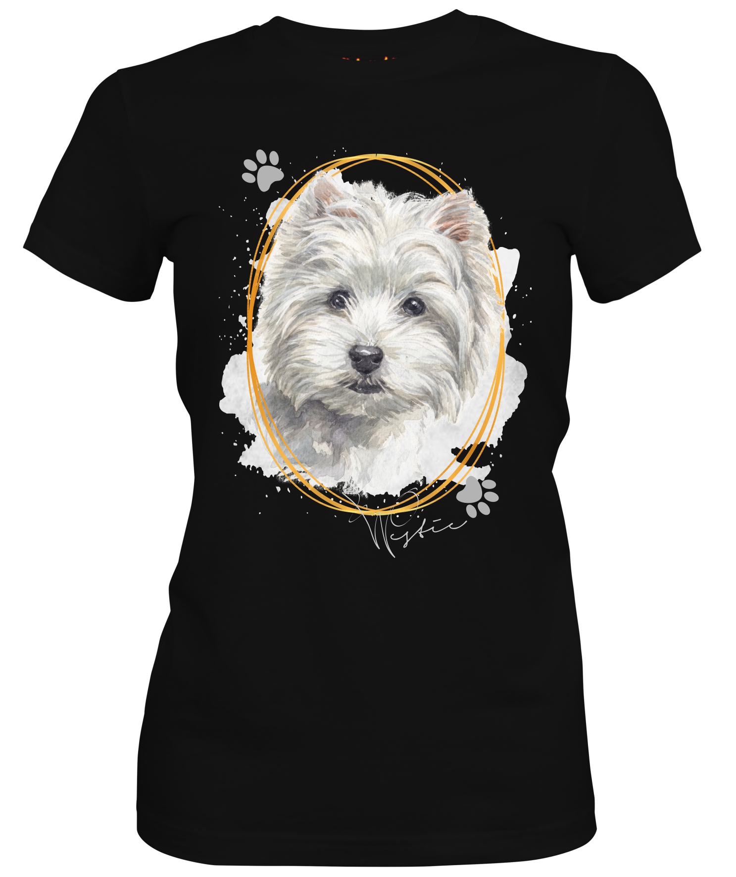 Damen Shirt WESTIE Signature Dogs Motiv by SIVIWONDER