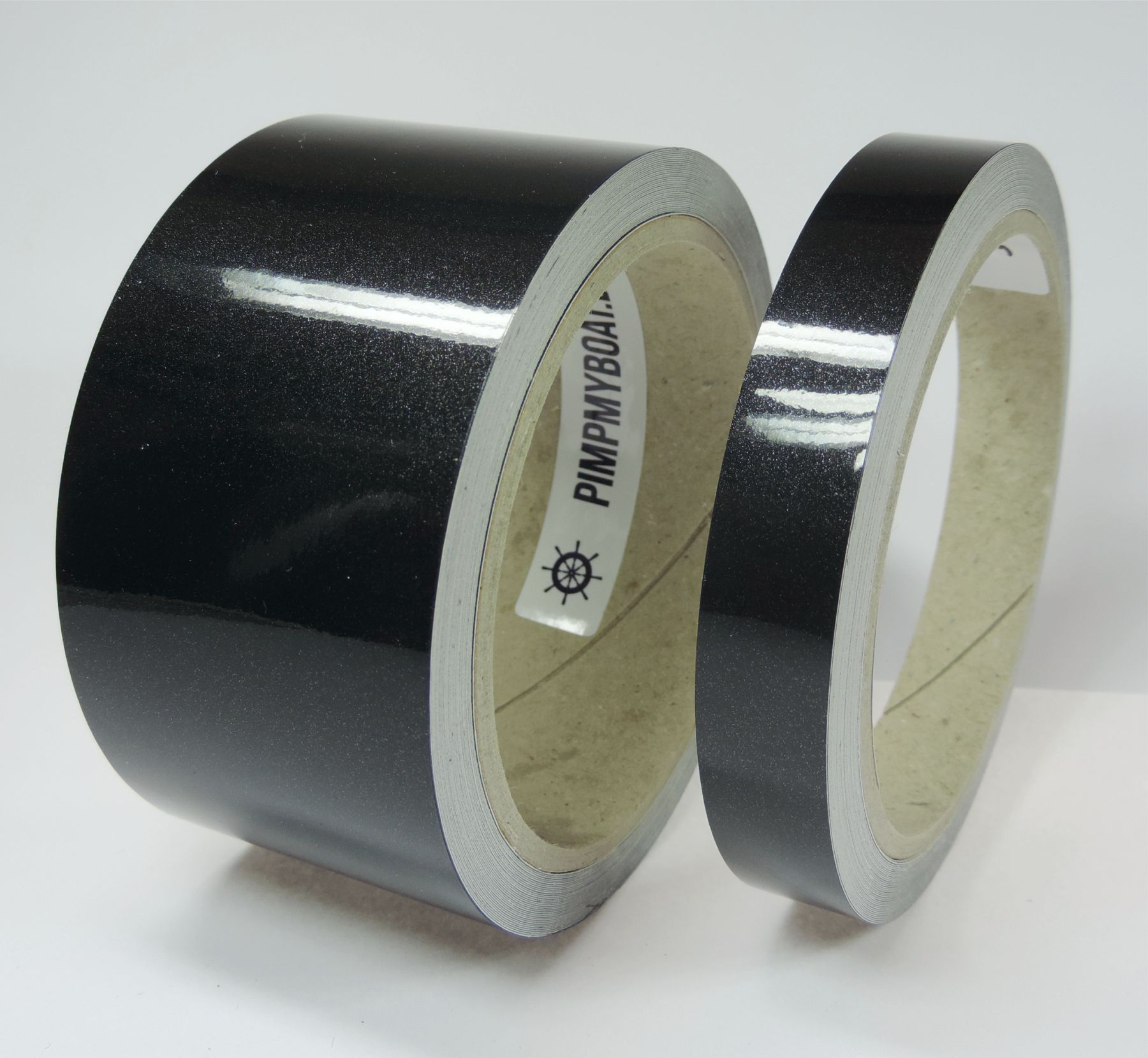 Zierstreifen schwarz - black noir RAL9017 metallic in in 10 m Länge für Auto Boot Klebeband Dekorstreifen Tuningstreifen Autofolie Siviwonder