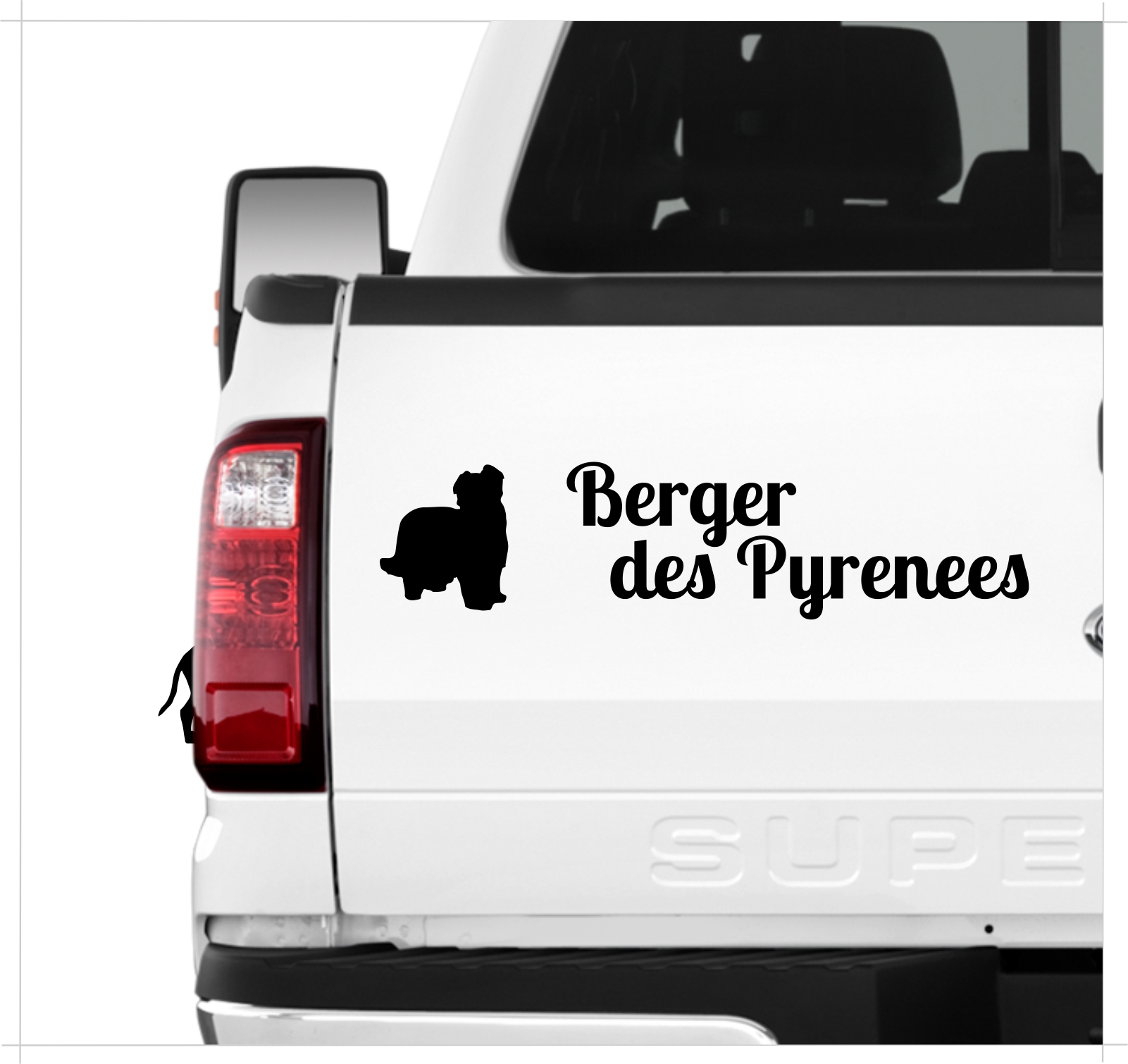 Berger des Pyrenees Petit Berger Pyr Shep Pyrenäen-Schäferhund Dog 3er Set  AUTOAUFKLEBER Aufkleber Hunde Hundemotiv by SIVIWONDER