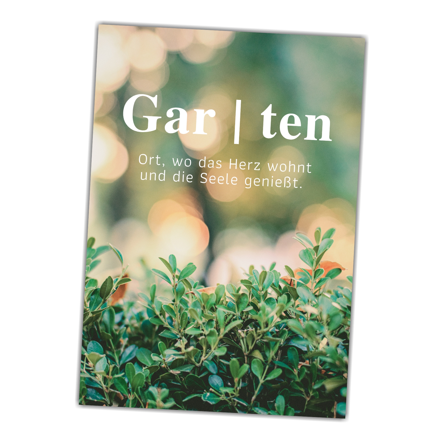 Garten Garten wo das Herz wohnt und die Seele genießt Sprüche Türschild Warnschild  Schild happy Design by Siviwonder