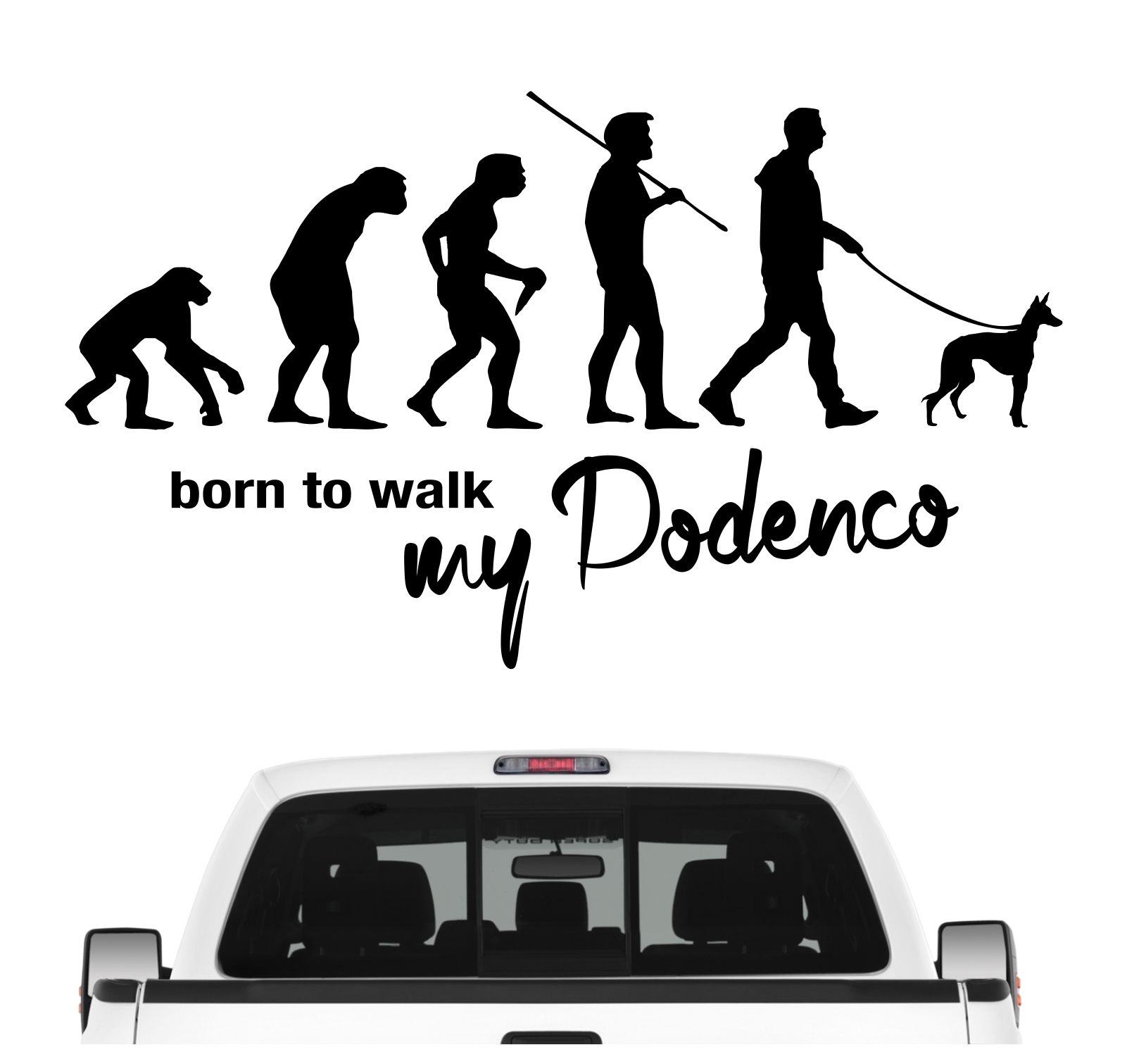 Podenco Ibicenco Canario Not Tierrettung Spanien  Evolution Born to Walk Hunde Aufkleber Sticker Autoaufkleber Wandtattoo Tattoo