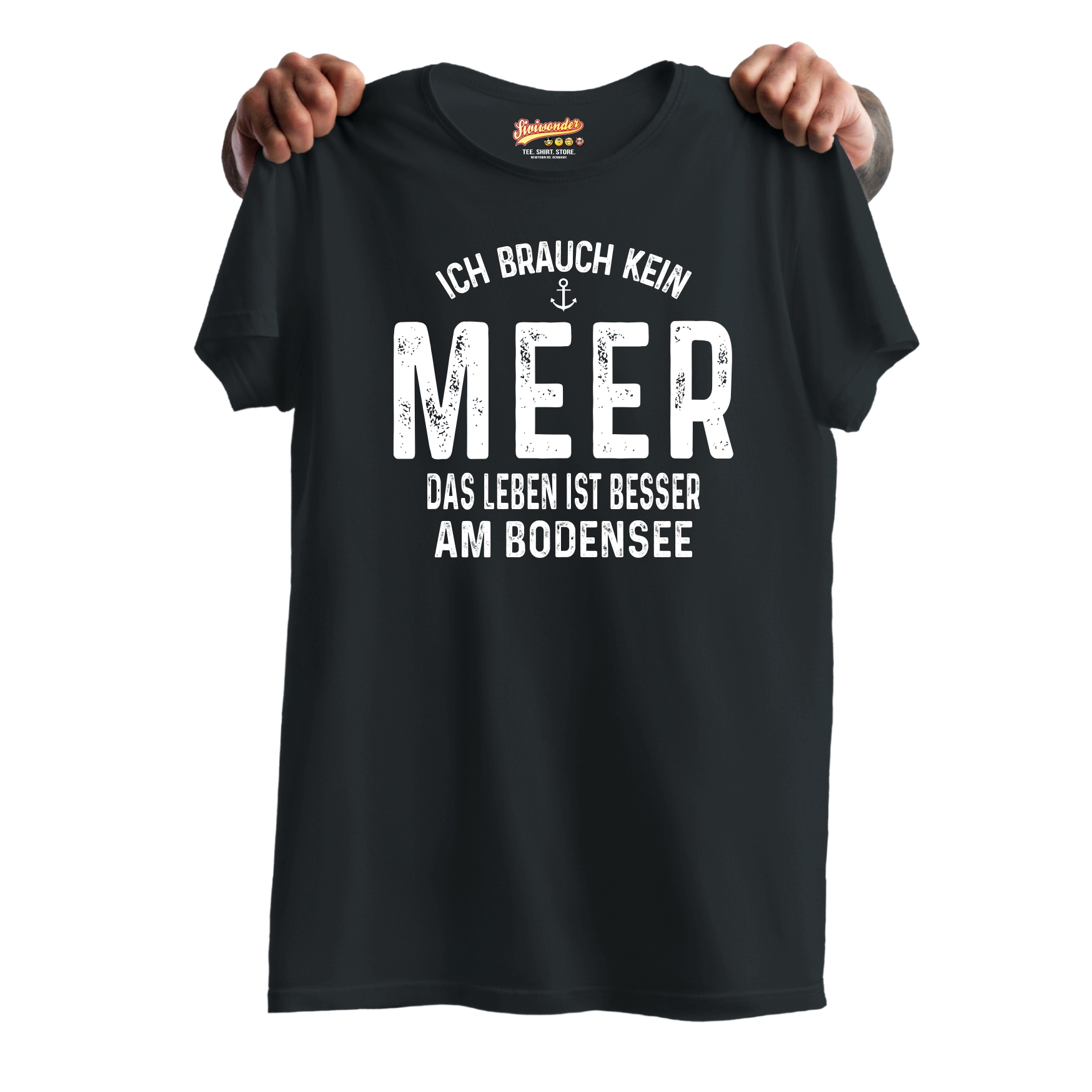 Bodensee Sportboot Boot Shirt Meer Unisex T-Shirt Motorboot Kapitän Wasser Bootsfahrer