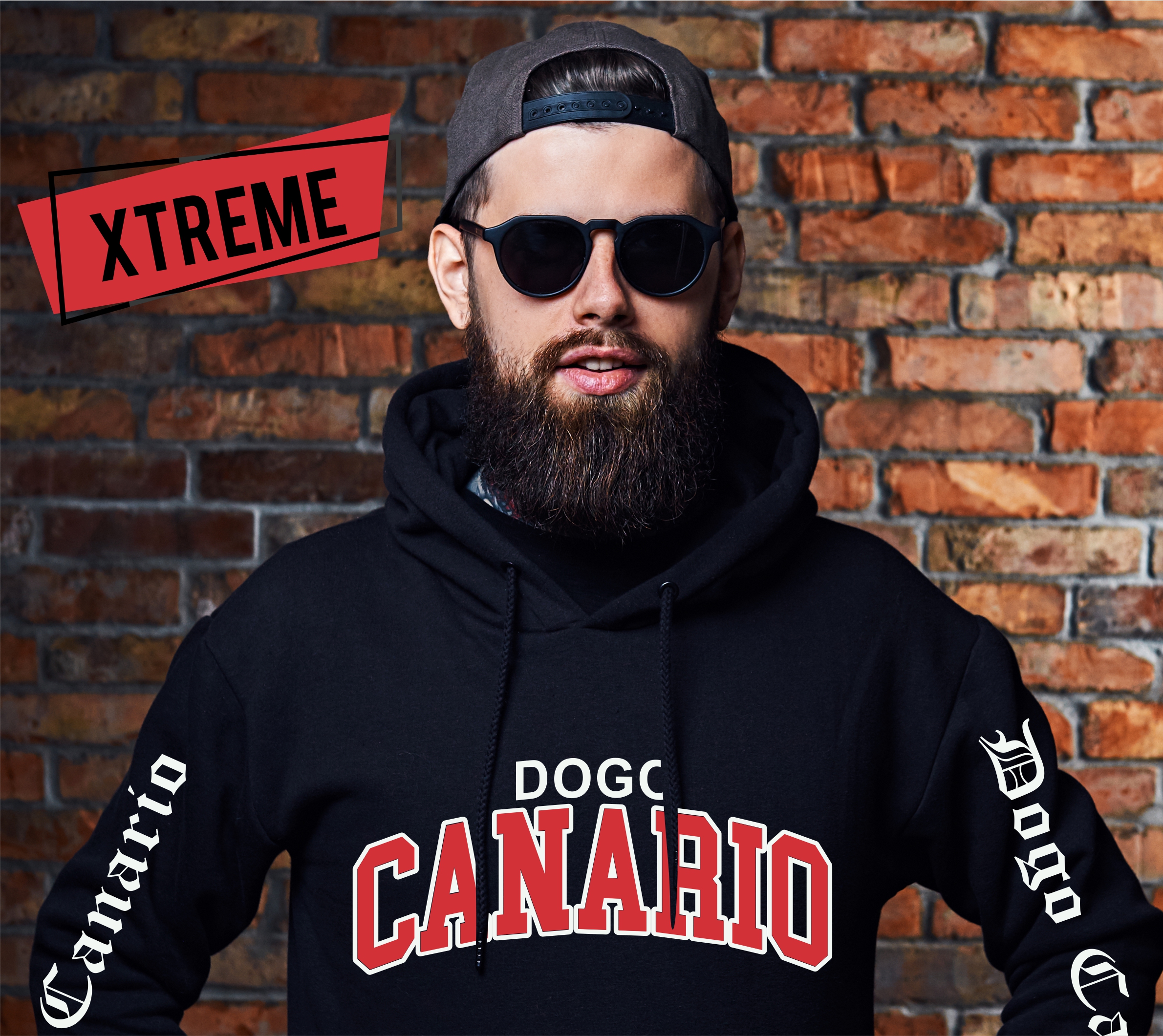 Dogo Canario Molosser Kanarische Dogge Presa Canario Dog Hoodie Unisex Sweatshirt Extreme Hundemotiv