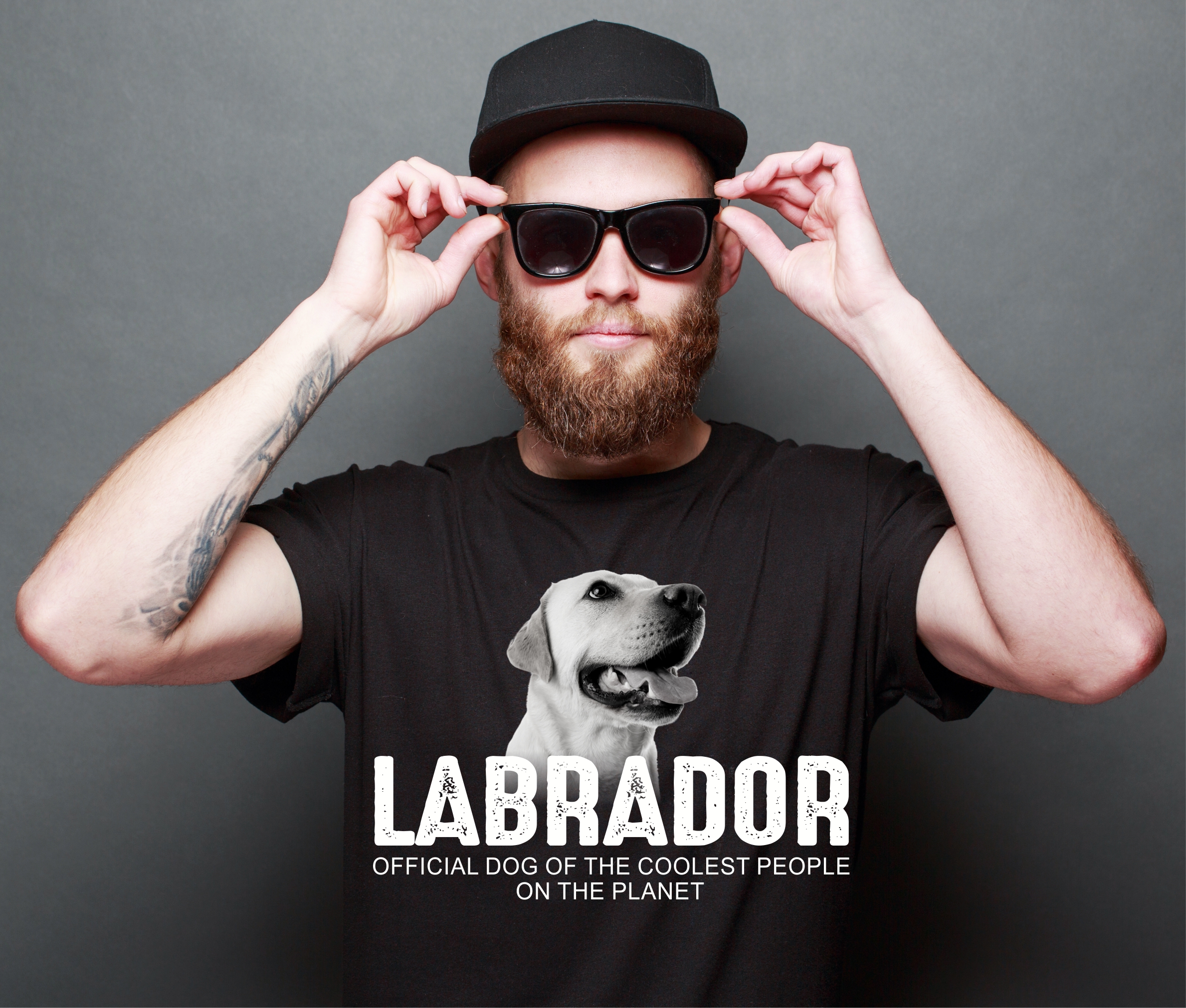 Labrador Labby Retriever Lab Labbie Dog cool Leute lustig Shirt T-Shirt Hundemotiv Siviwonder