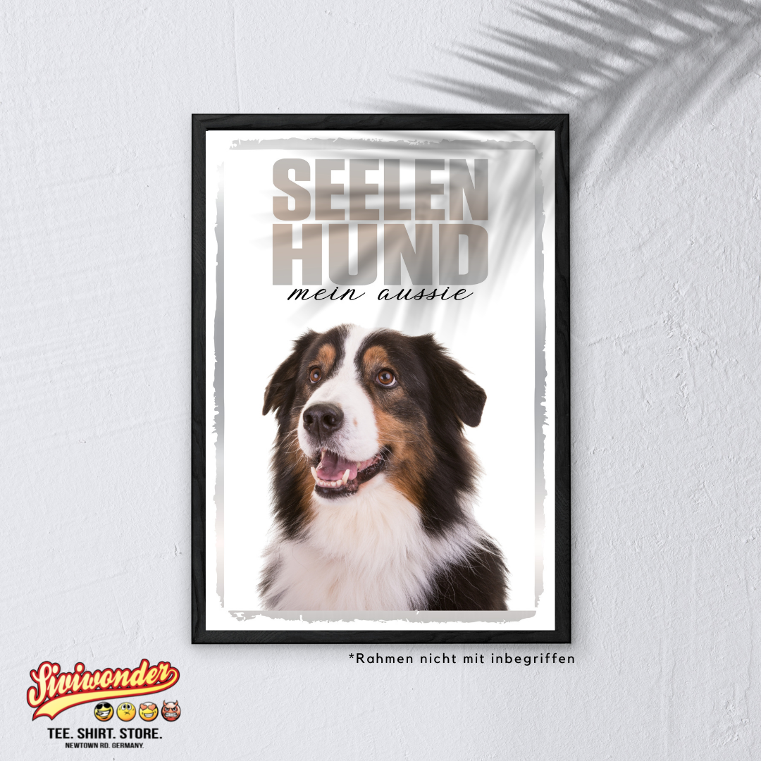 Australian Shepherd 3 Seelenhund Dog Schild Spruch Türschild Hundeschild Warnschild Soulmate