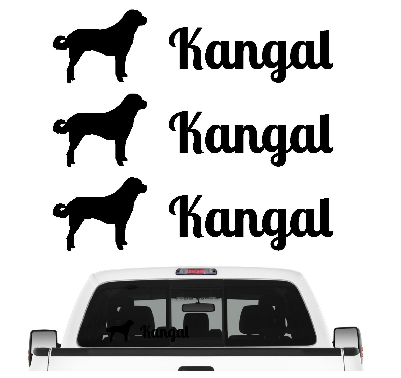 Kangal Hirtenhund Anatolischer Coban Köpegi Sivas Türkei Dog 3er Set  AUTOAUFKLEBER Aufkleber Hunde Hundemotiv by SIVIWONDER