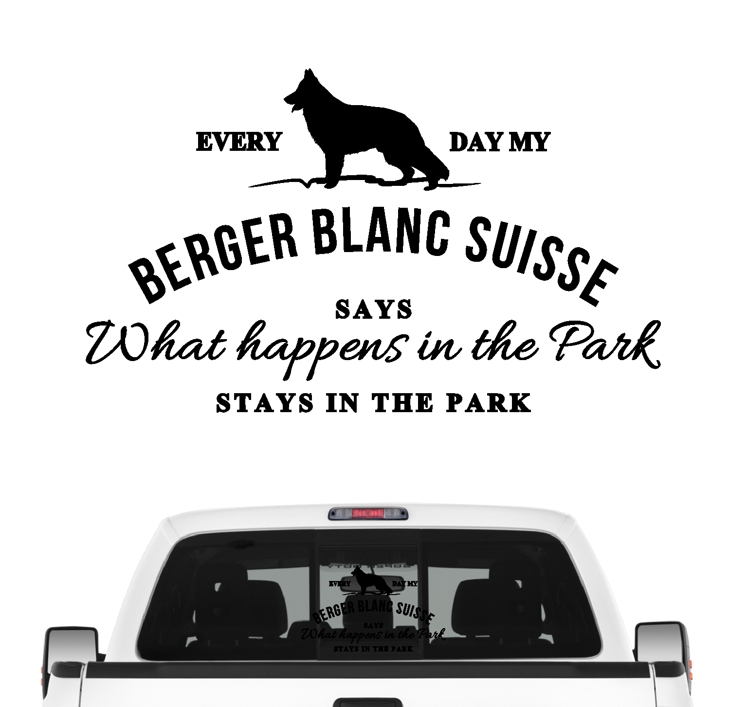 Berger Blanc Suisse Vintage Hundeaufkleber Hundemotiv Folie White German Shepherd Dog American WS WGSD