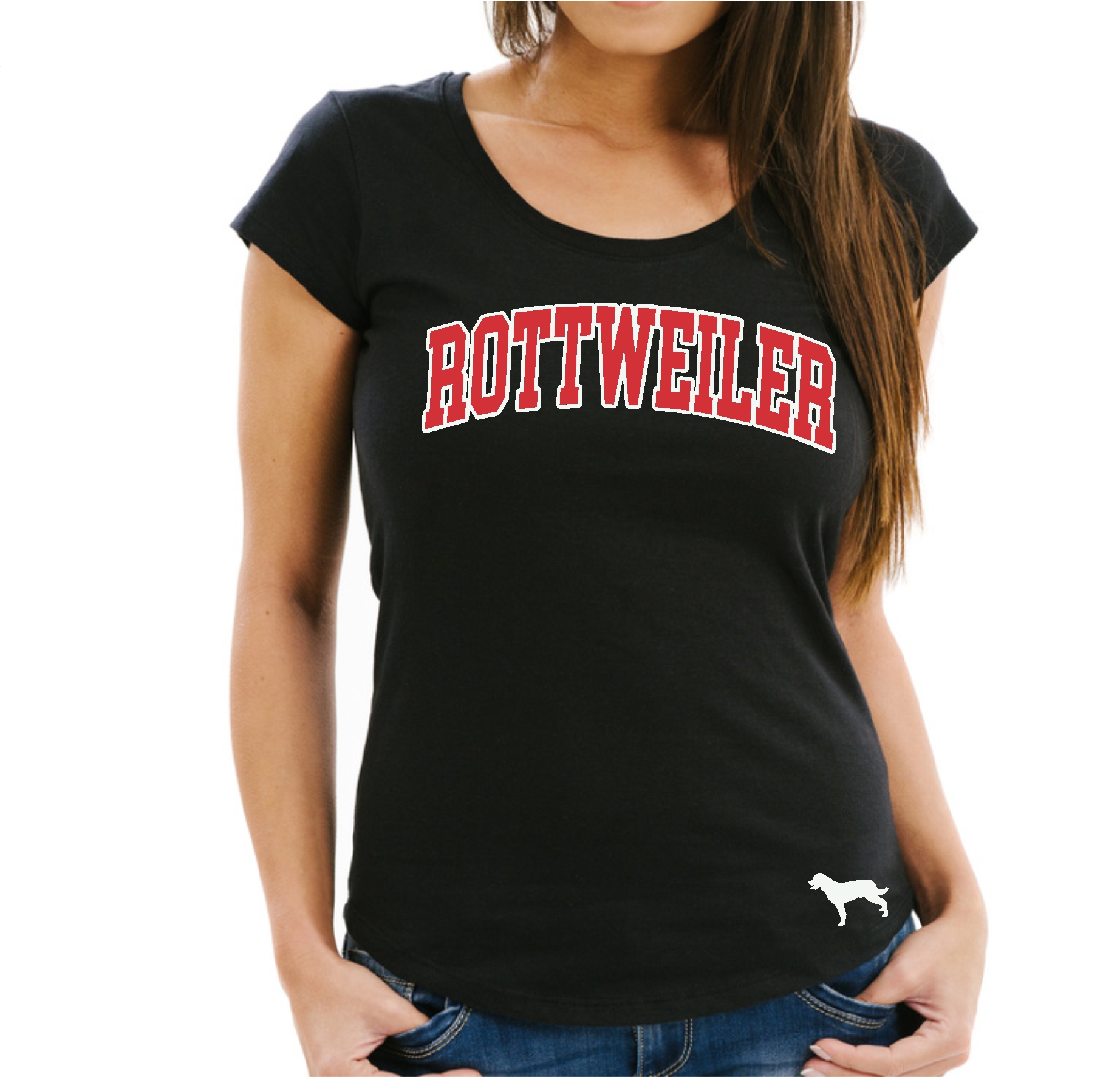 Rottweiler Damen T-Shirt Extreme Hundemotiv Rotty Rottie Rott Siviwonder