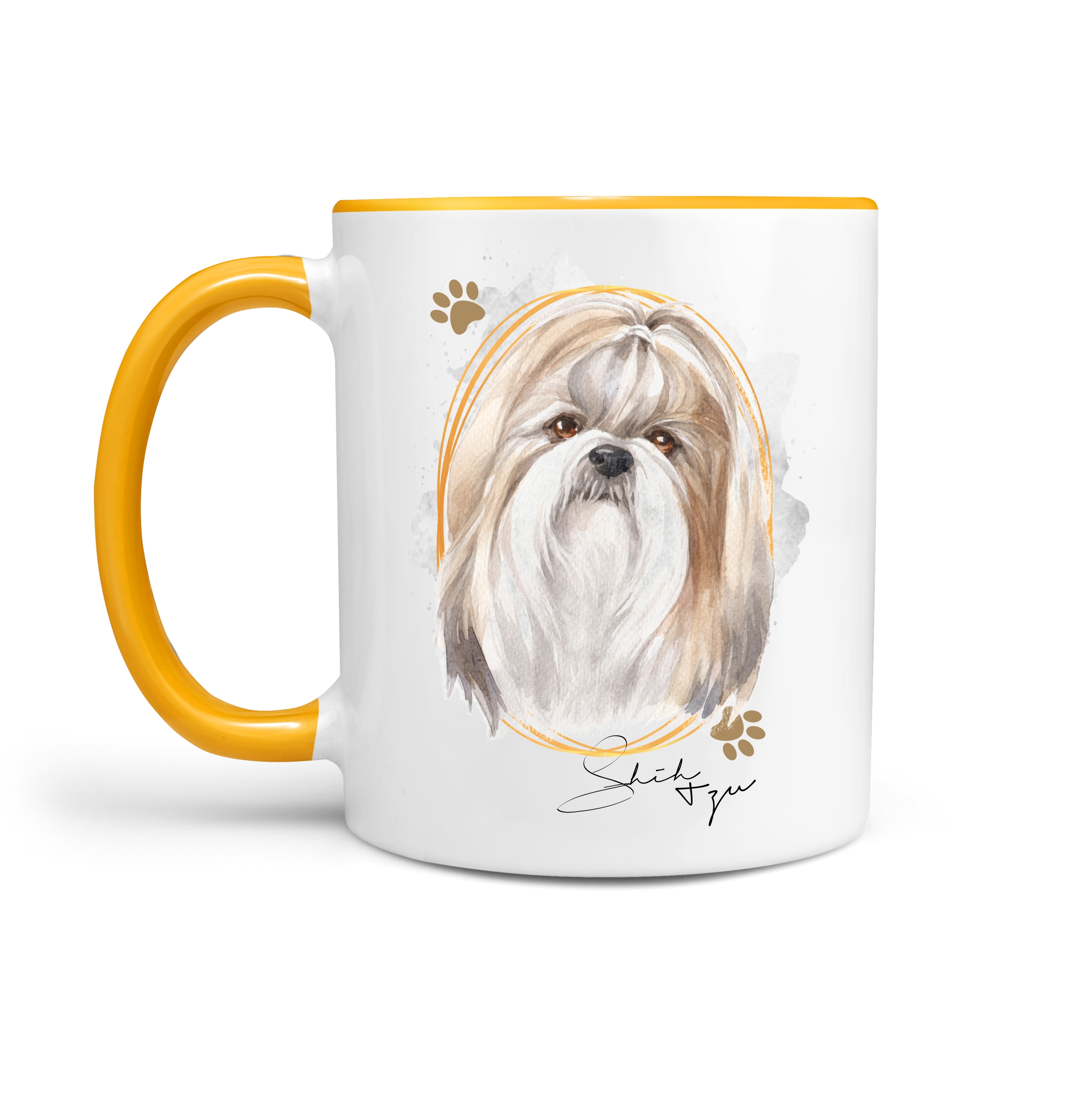 Shih Tzu Tibet TASSE SIGNATURE DOGS Hund Motiv Hundemotiv Kaffee