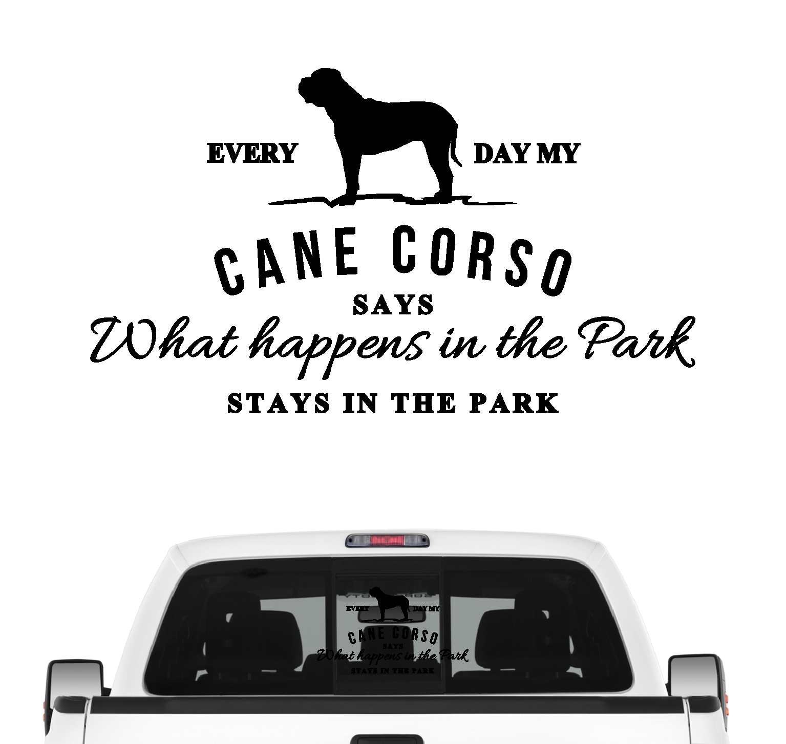 Cane Corso Vintage Hundeaufkleber Hundemotiv Folie Italiano Cane Corz Italien