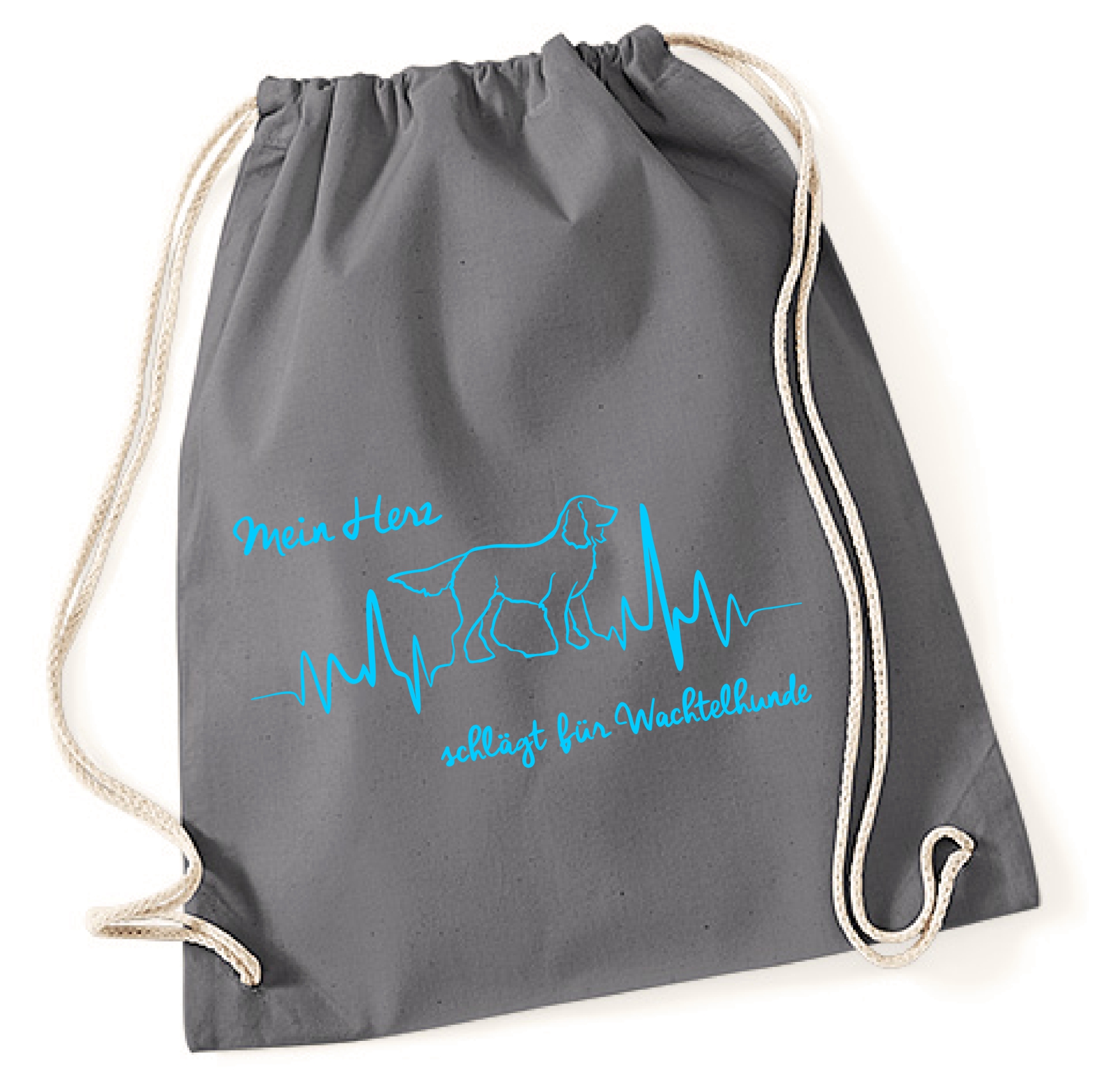 WACHTELHUND TURNBEUTEL HEARTBEAT EKG by SIVIWONDER