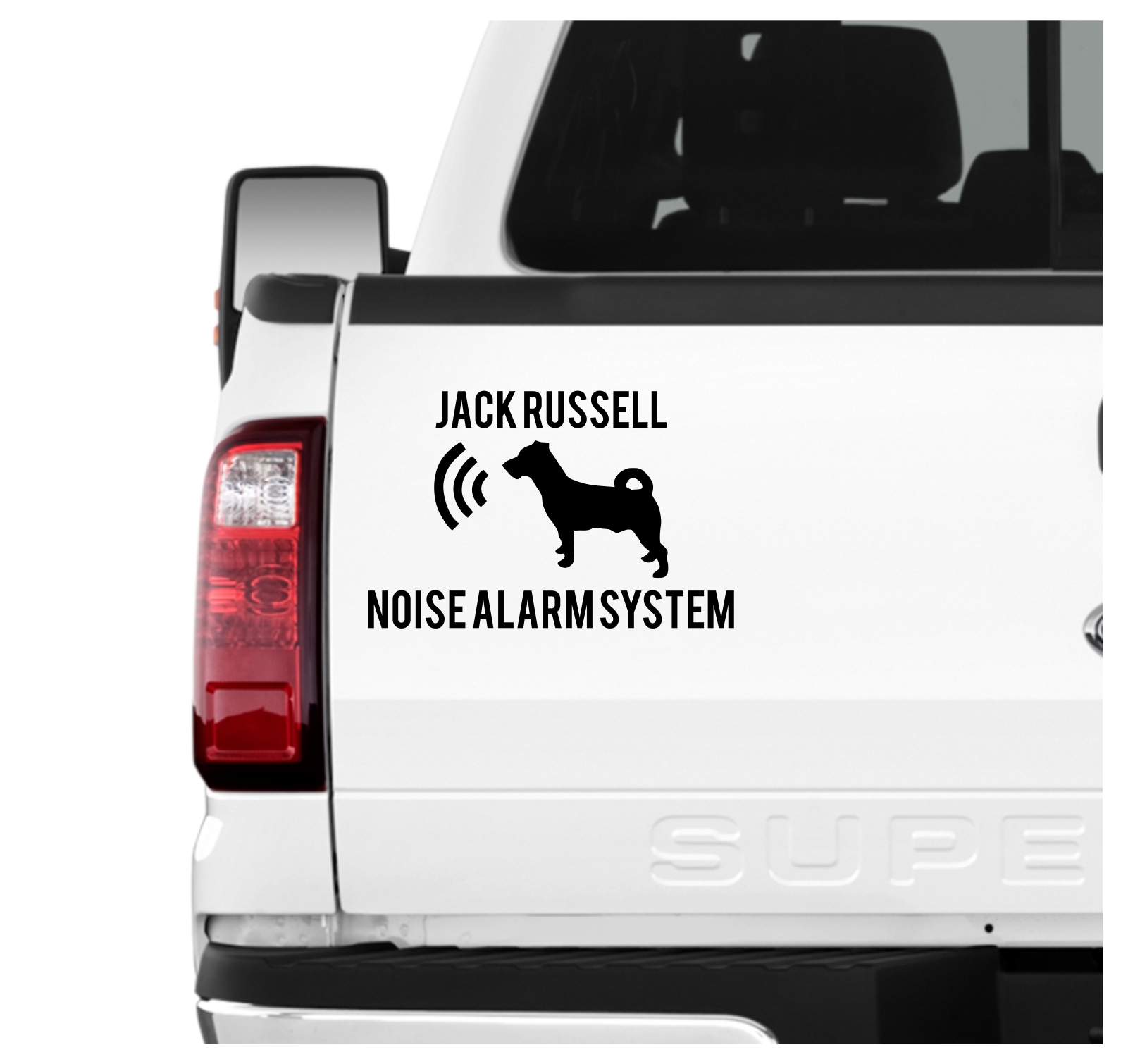 Jack Russell Noise Alarmsystem Auto Aufkleber Hund Folie Wandtattoo Tattoo Sticker JRT Russel Jacky Jackie Terrier