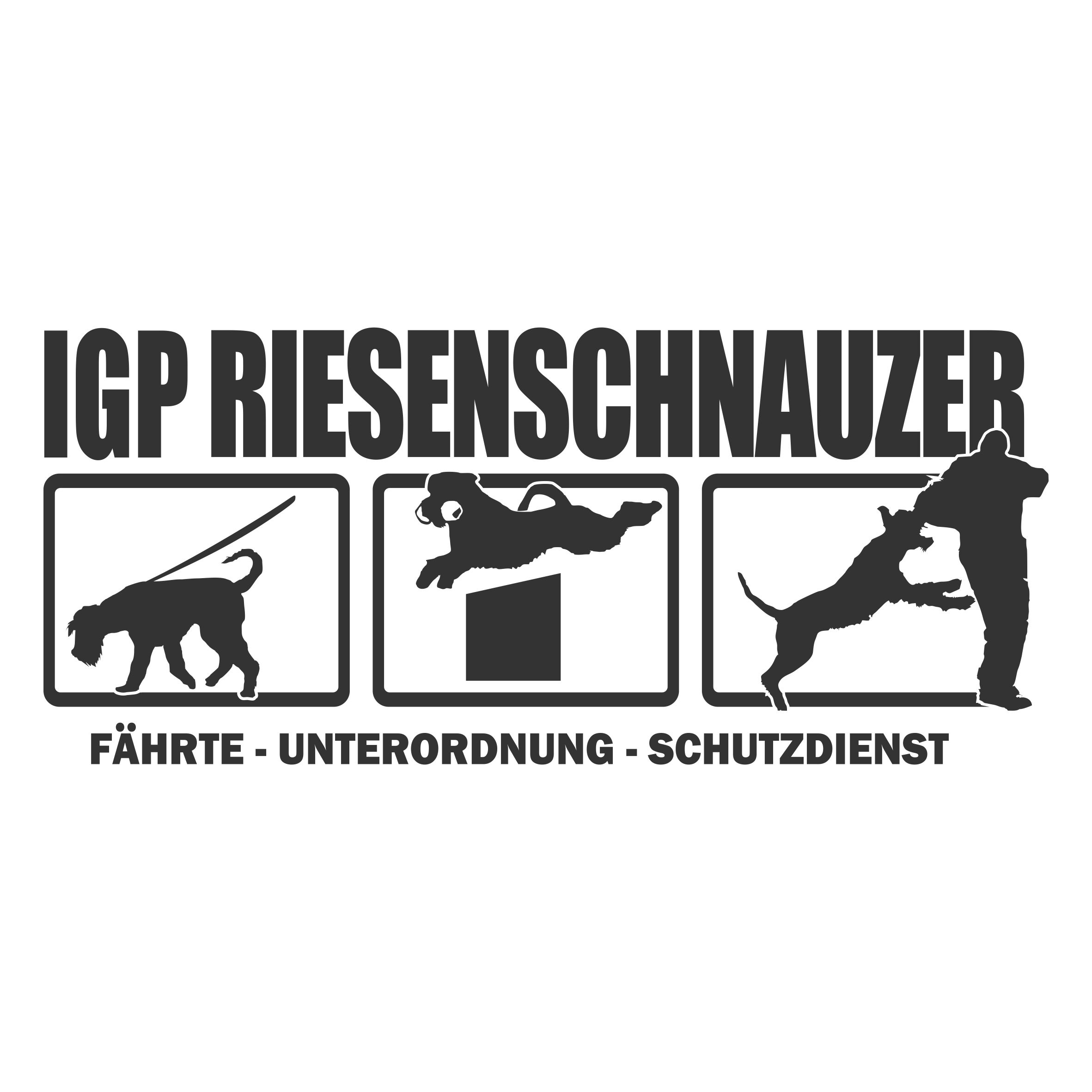 Aufkleber Hundemotiv Rasse IGP IPO Begleithund Prüfung Internationale Prüfungsordnung Gebrauchshudeprüfung Fährte Schutzdi