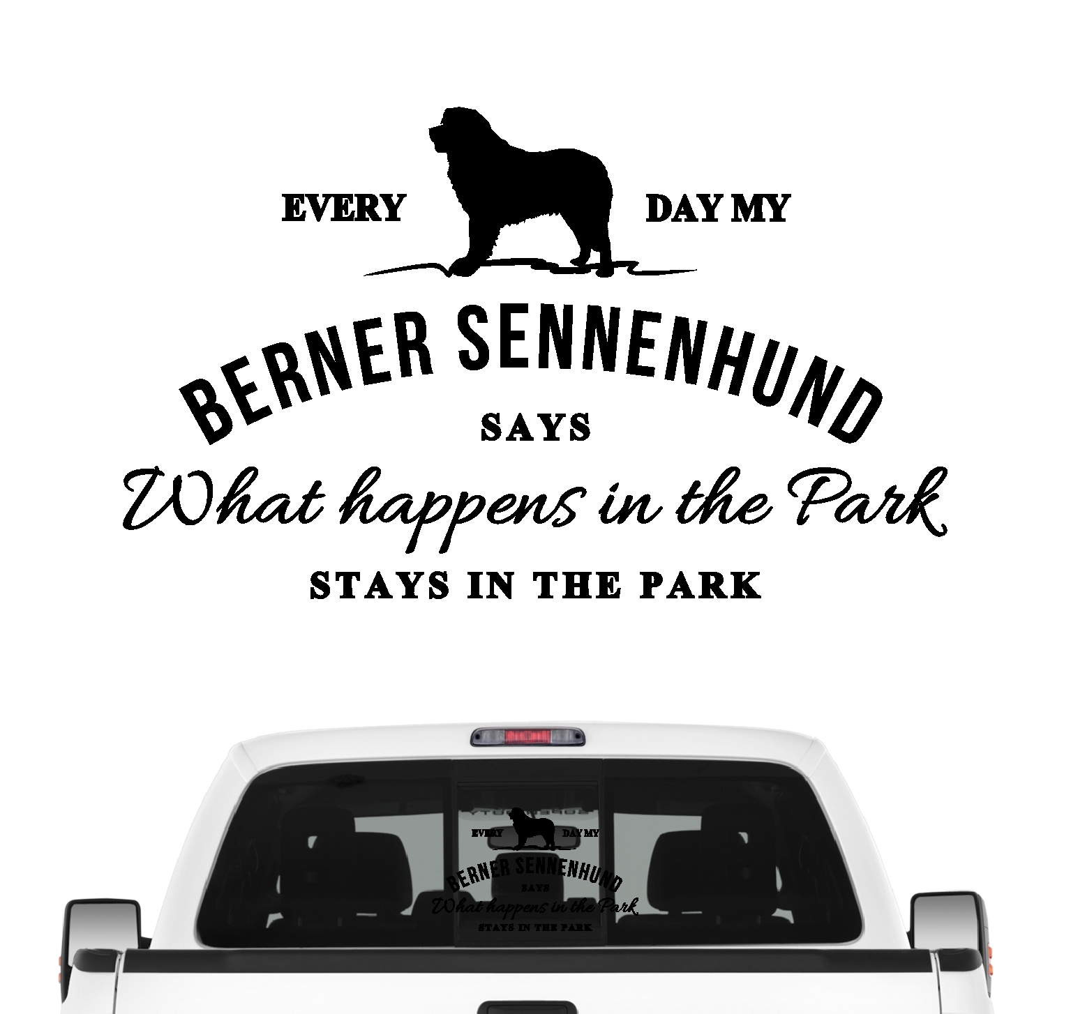 Berner Sennenhund Vintage Hundeaufkleber Hundemotiv Folie Bernese Cattle Dog Mountain Schweiz