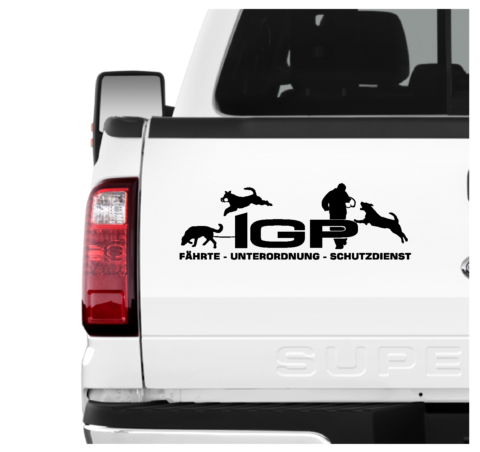 Beauceron IGP Auto Aufkleber Beauce Hundesport Autoaufkleber K9 Hundeanhänger ehemals IPO
